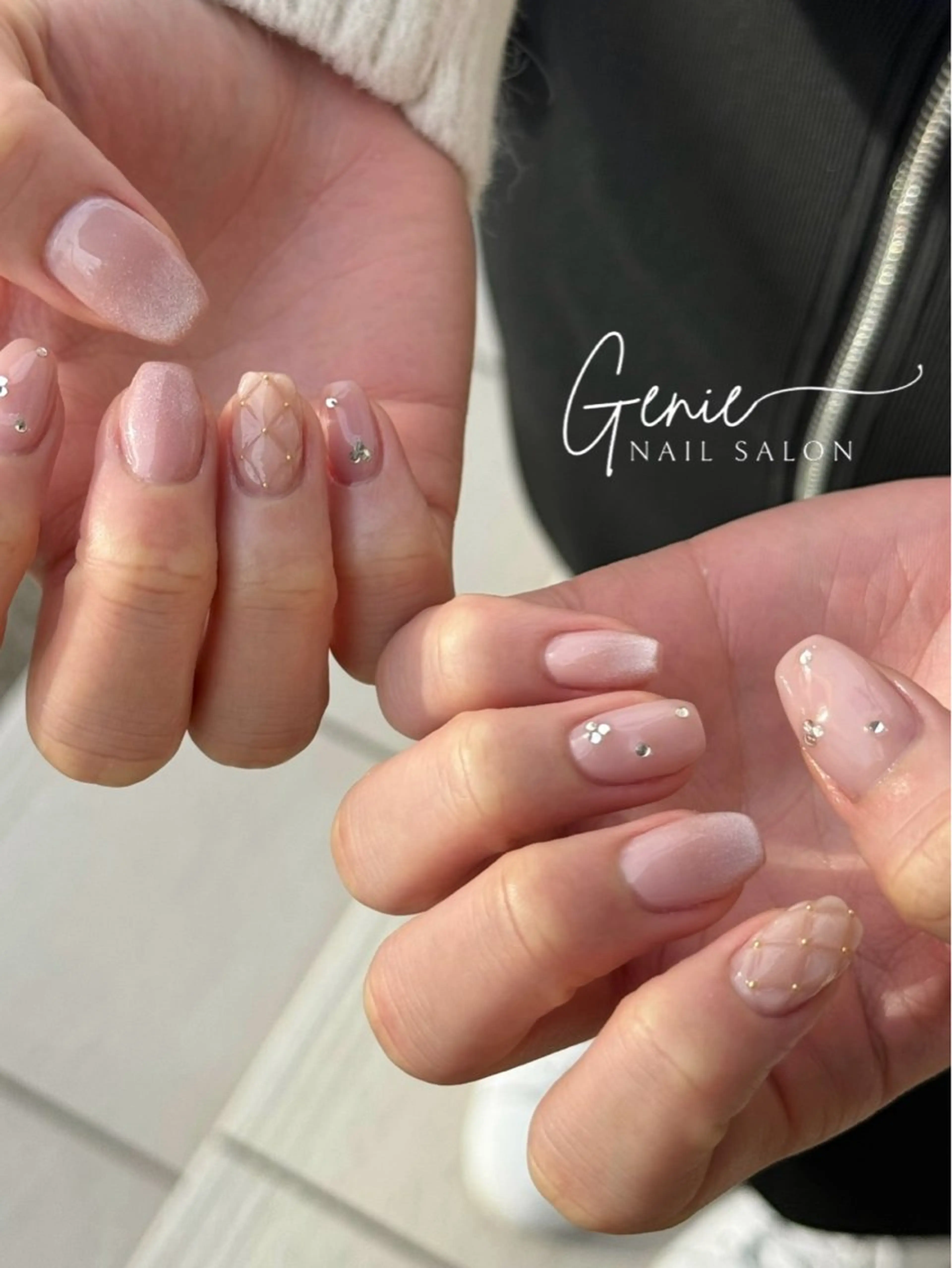 ネイル 韓国ネイル ハンドネイル Nail salon Genieのネイルデザイン