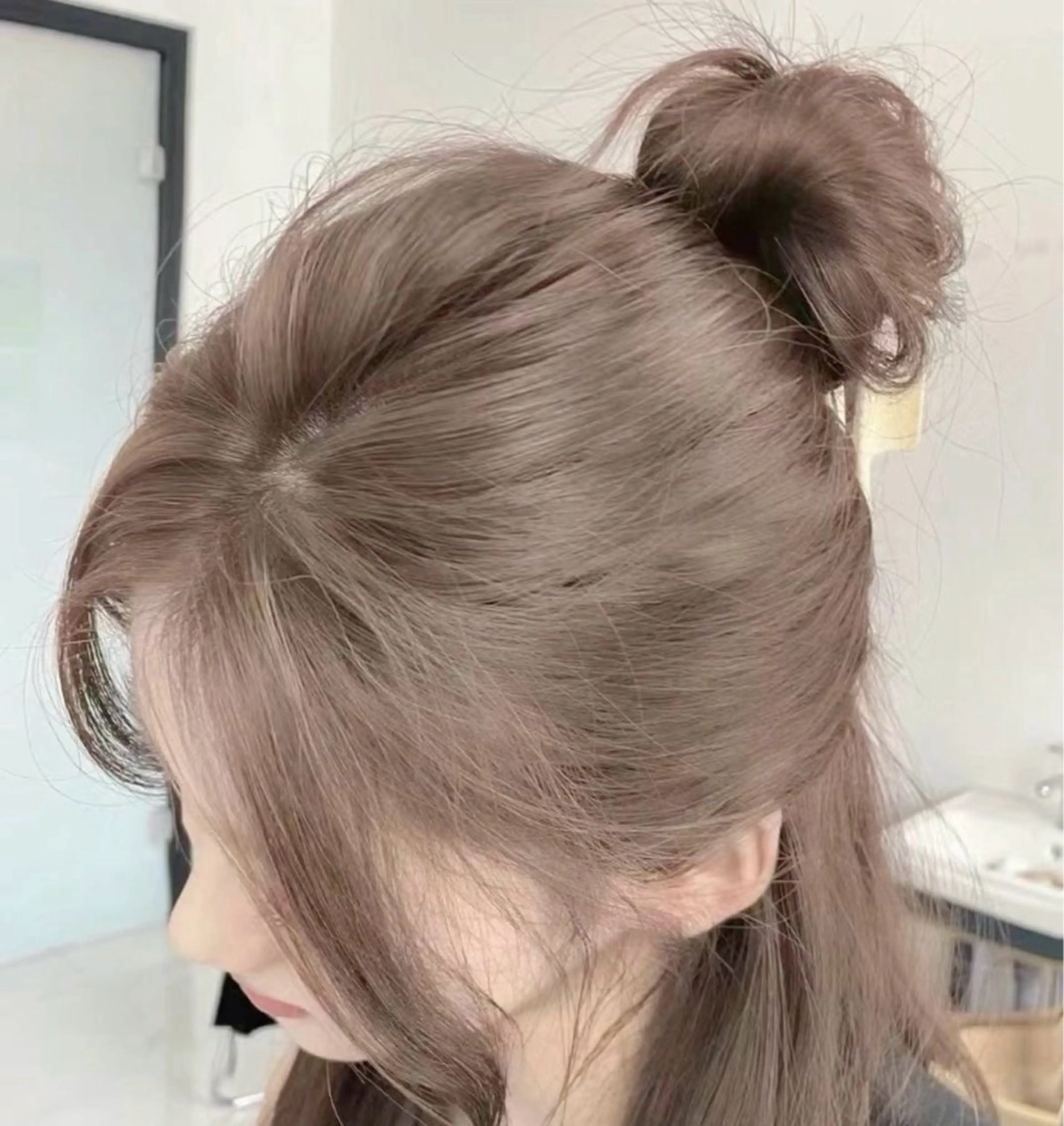 カラー パーマ ヘアアレンジ メンズ ヘアカラー トリートメント ヘッドスパ ヘアセット 🥯縮毛/レイヤー/ ベージュヘア🥯のヘアスタイル