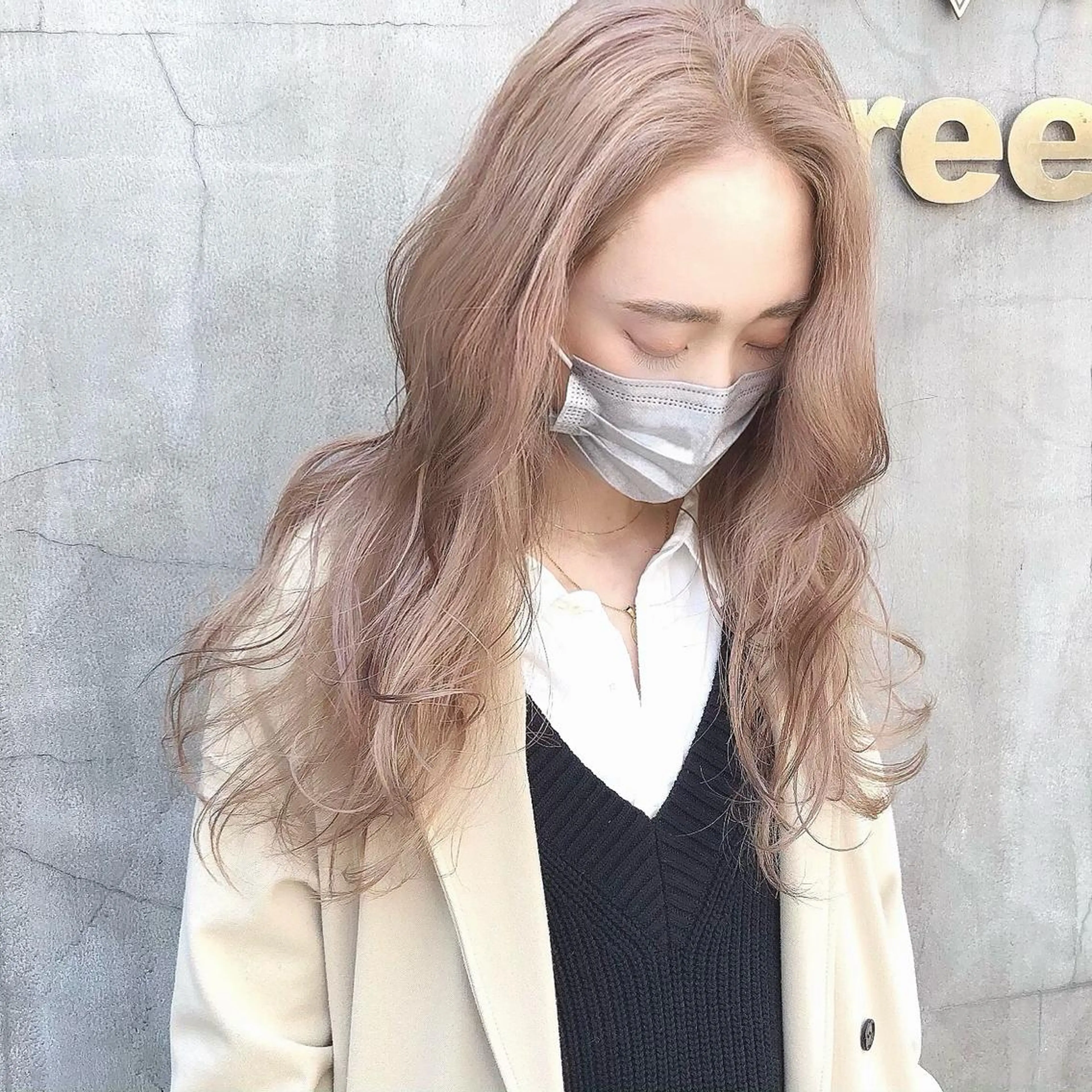 ロング カラー ヘアカラー トリートメント 🦋透明感カラー /ケアブリーチ🦋のヘアスタイル