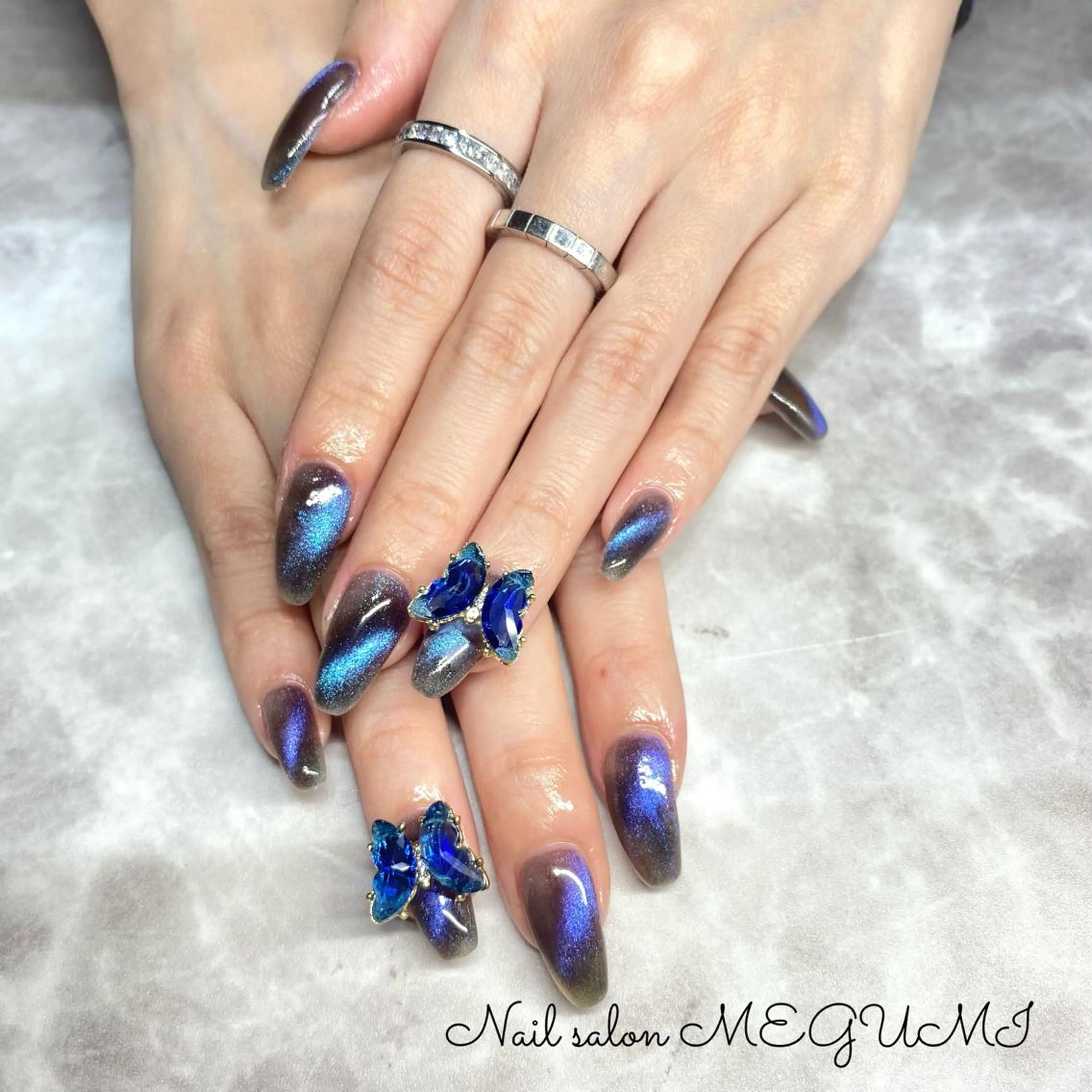 ネイル マグネットネイル マグネットワンカラー ワンカラーネイル Nail salon MEGUMIのネイルデザイン