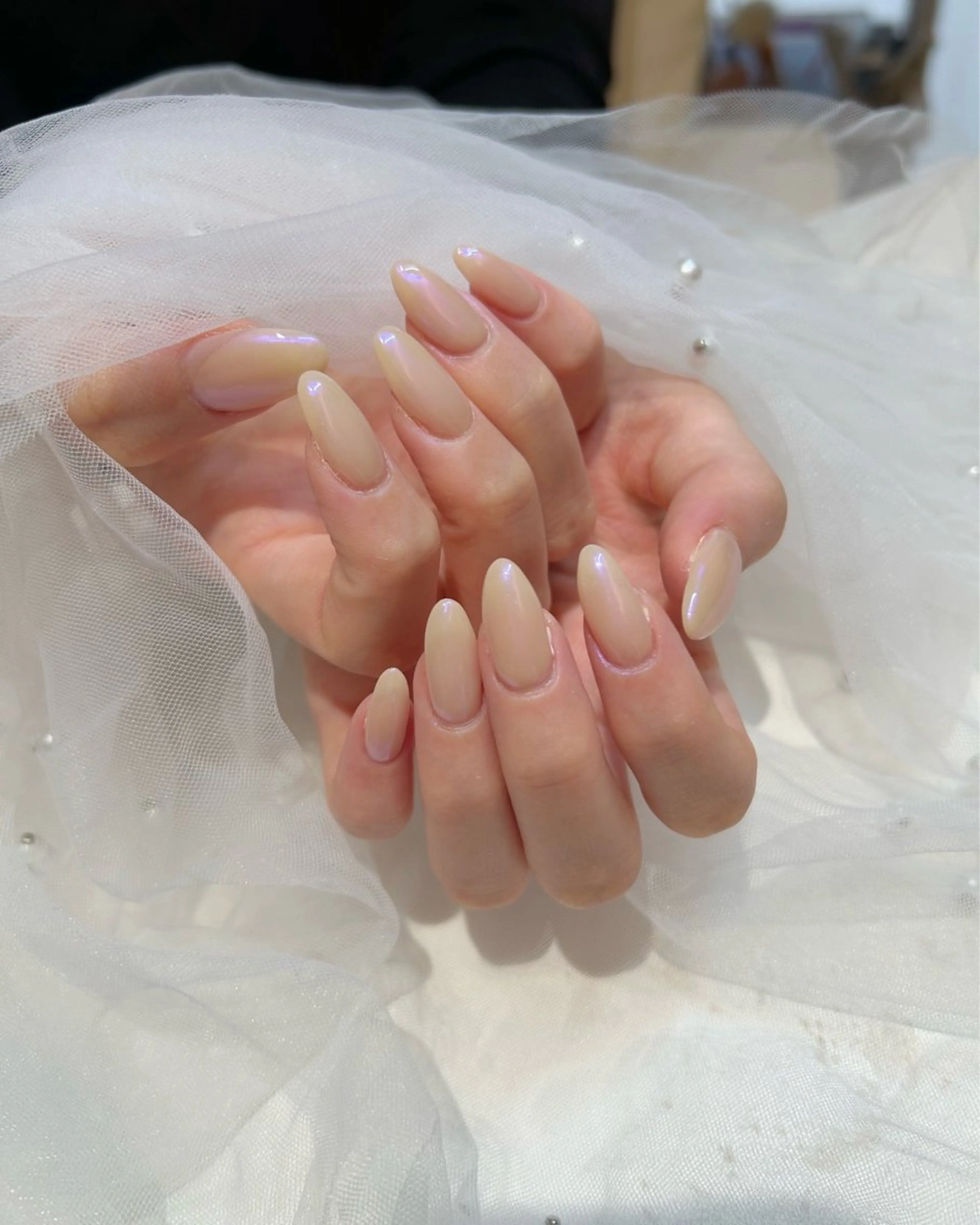 ネイル オーロラネイル フットネイル マグネット/心斎橋 LoLo.カレラのネイルデザイン