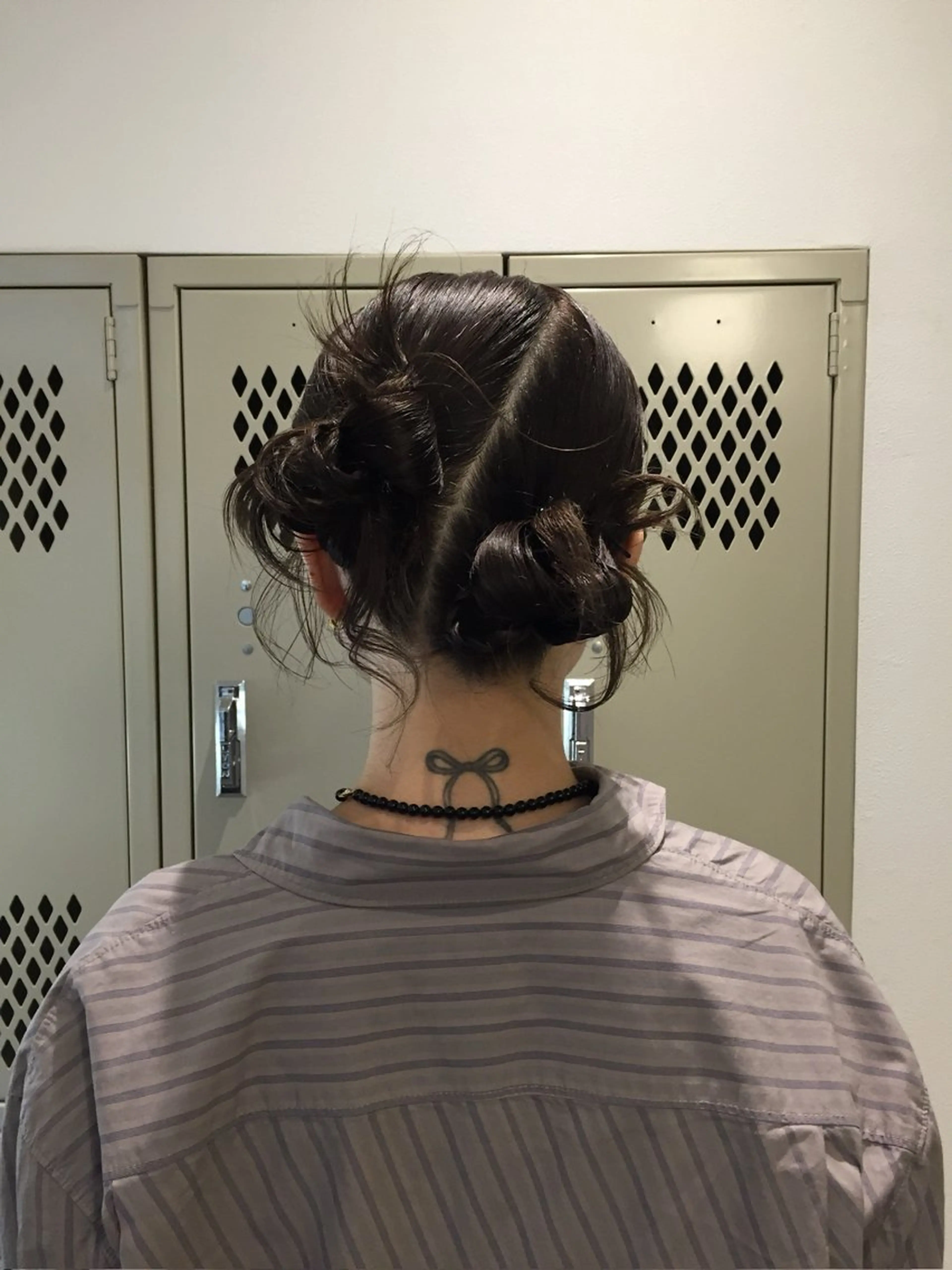 セミロング ヘアアレンジ MISAKI 福岡美容室のヘアスタイル