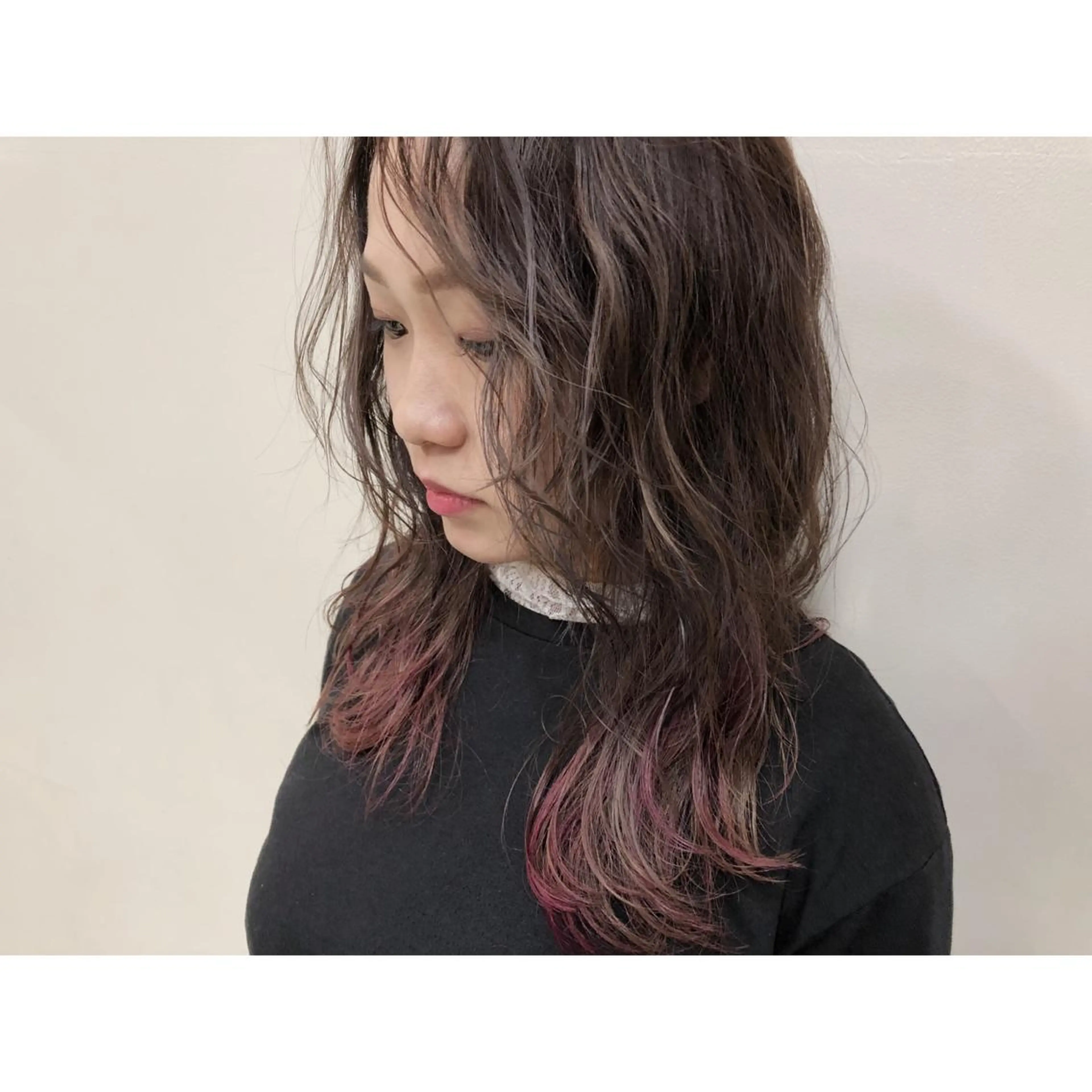 ロング カラー パーマ 心斎橋 美髪職人　近江のヘアスタイル