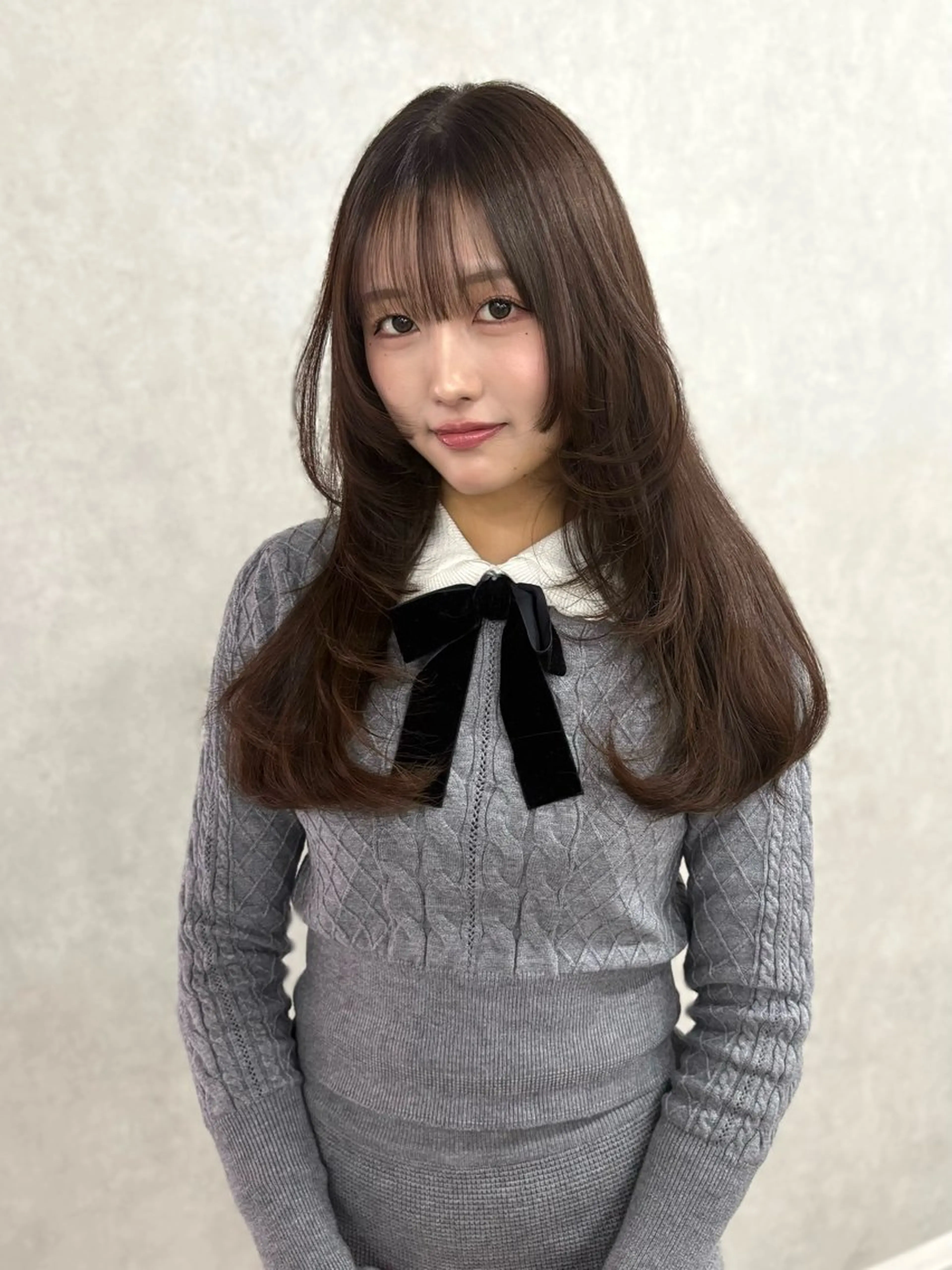 ロング カラー カット ヘアカラー 盛れる顔まわり✨🎀 レイヤー別所好葉のヘアスタイル