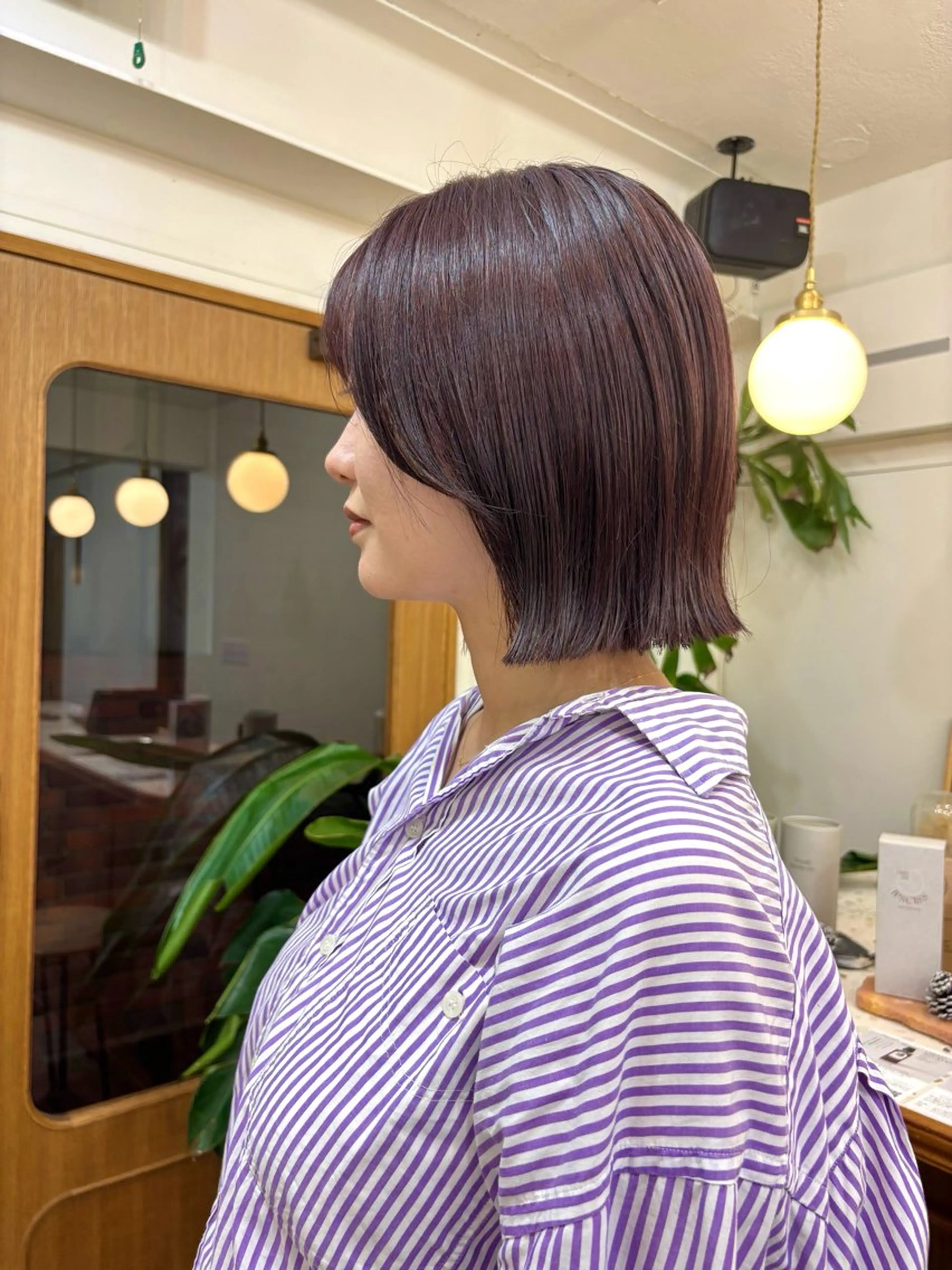 ショート カラー ボブ 顔まわりレイヤー レイヤーカット カット ヘアカラー トリートメント ayano🫧 《CIEN》のヘアスタイル