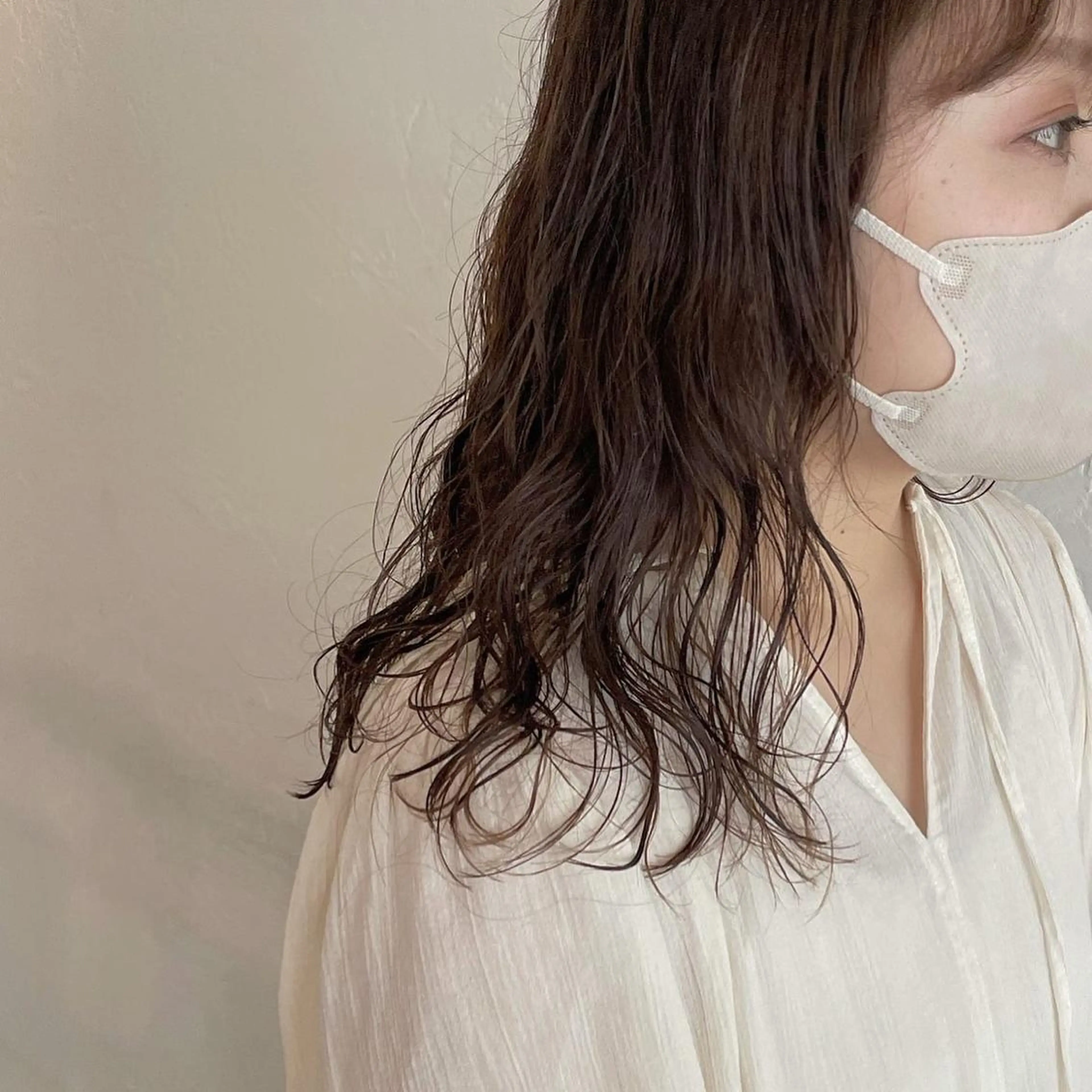 セミロング パーマ sherry/R 三川町　川口真里奈のヘアスタイル