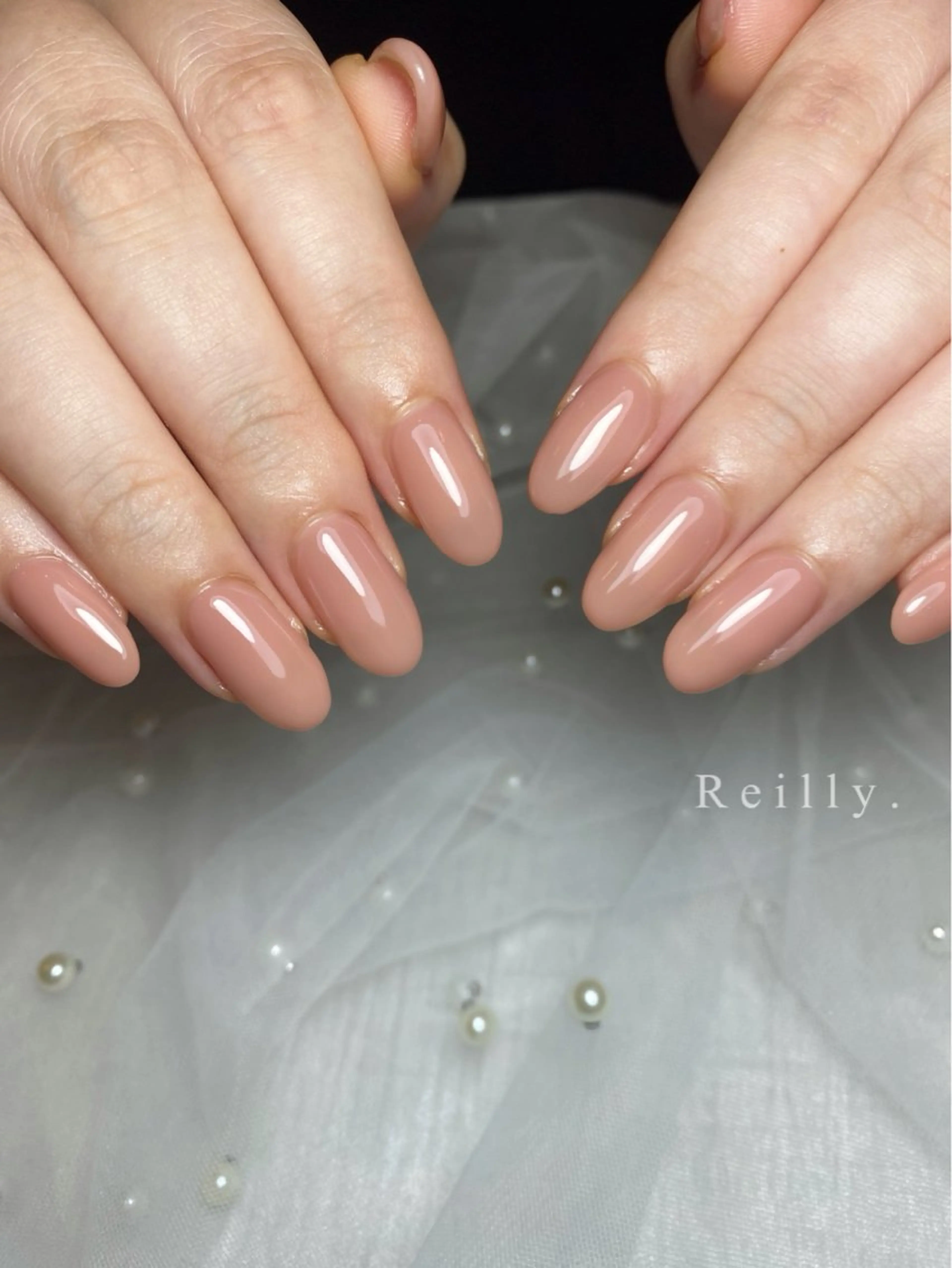 ネイル フラッシュネイル フレンチネイル ジェルネイル グラデーション ラメ(グリッター) ハンドネイル ハンドケア REILLY.　private nail salon所属・Marina 《REILLY.》のネイルデザイン
