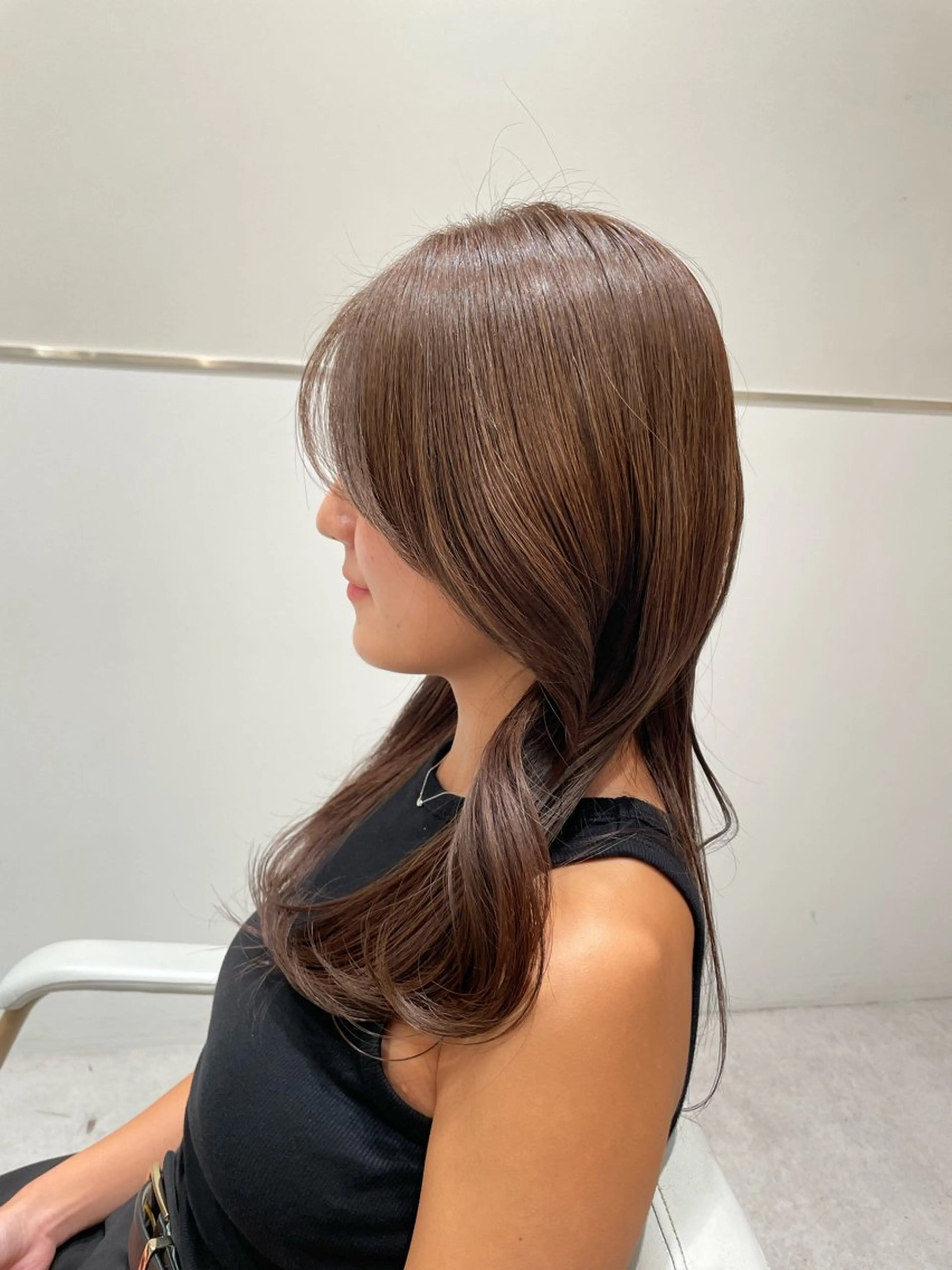 ロング レイヤーカット/透明 感カラー🐬永井瑠栞のヘアスタイル