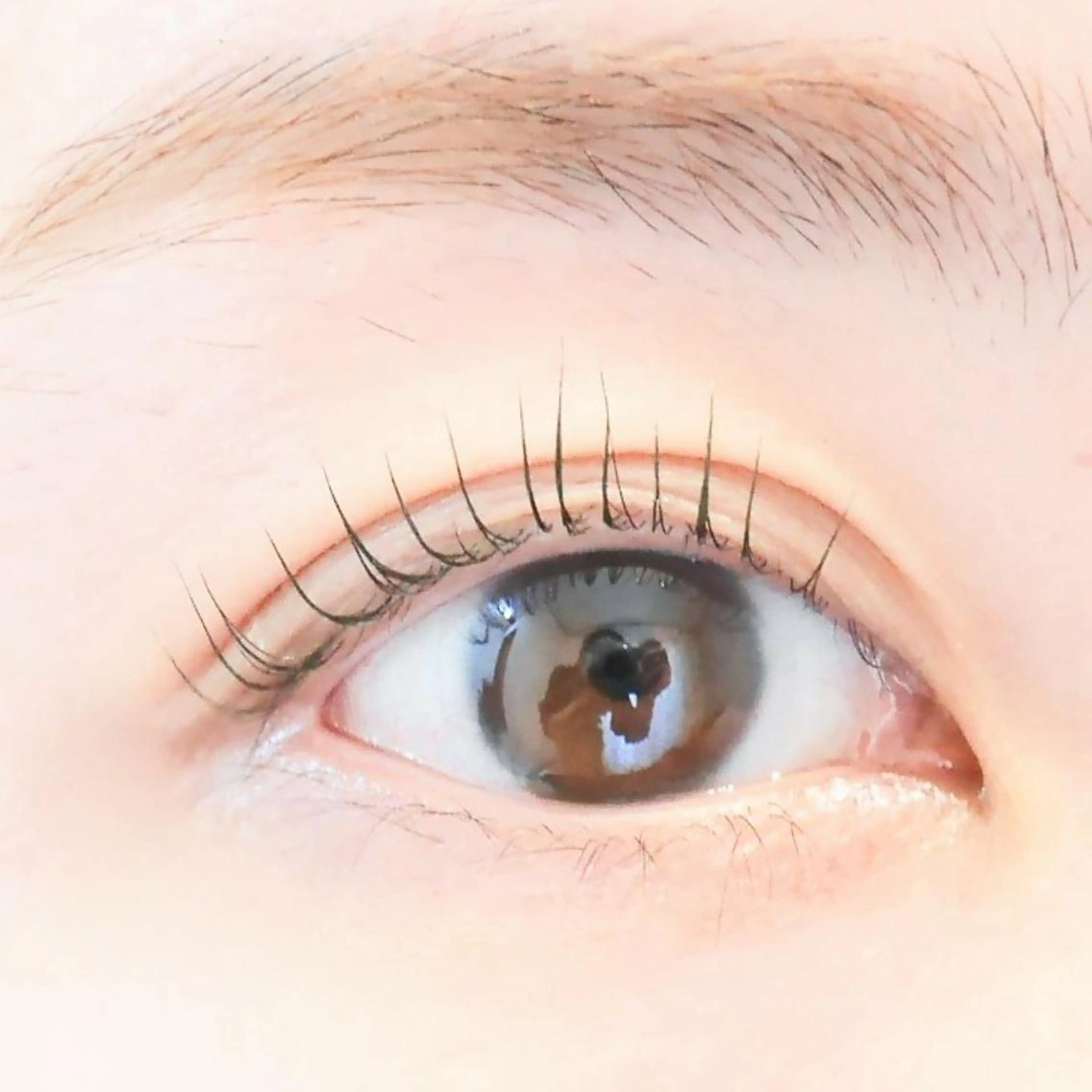 マツエク・マツパ 束感まつ毛 カラーマツエク フラットラッシュ 下まつげエクステ 一重×まつ毛パーマ マツパ BLAO: Kawakitaのマツエク・マツパデザイン