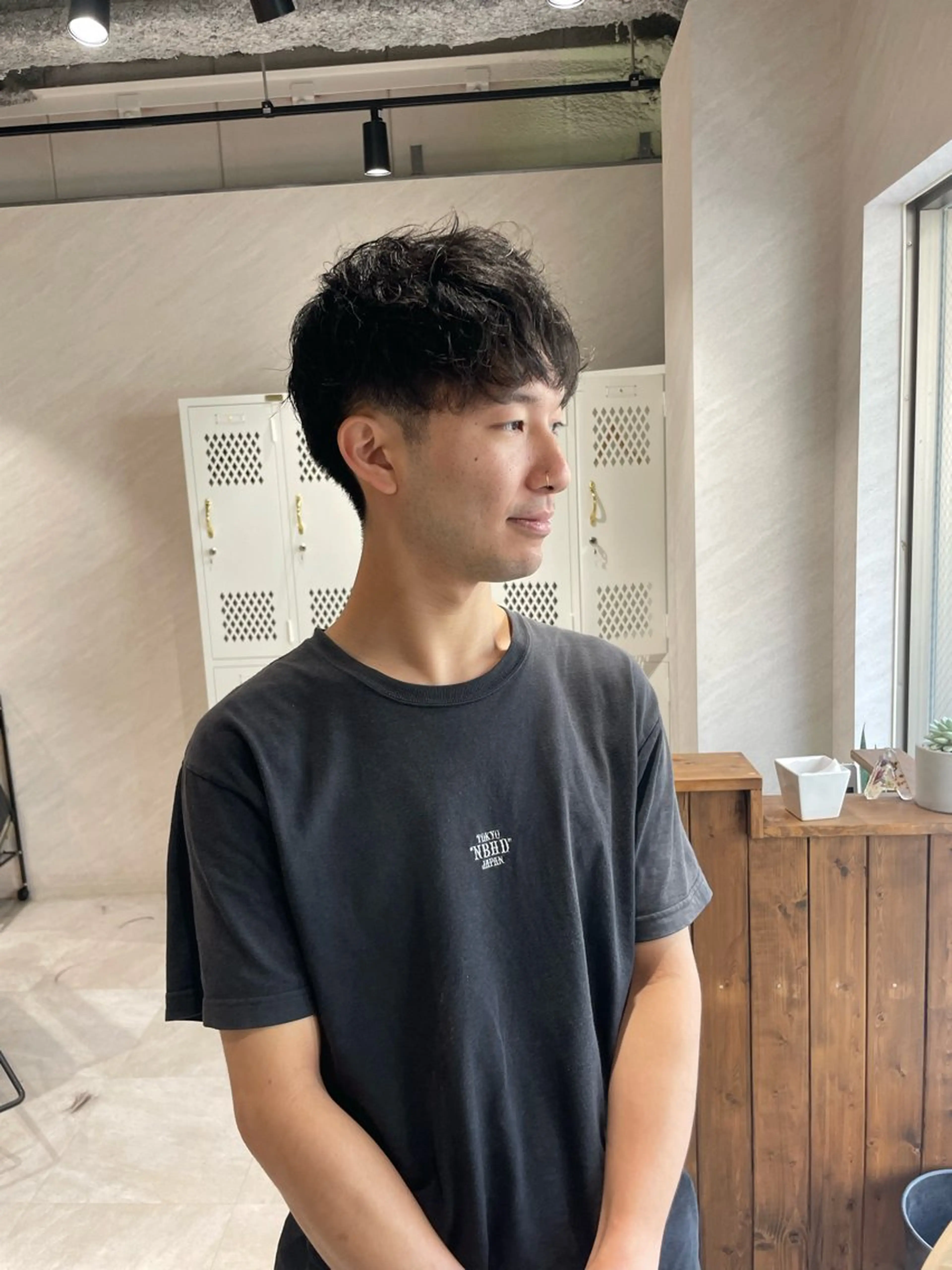 ショート メンズ カット パーマ 🍐透明感カラー🍐 レイヤーカットのヘアスタイル