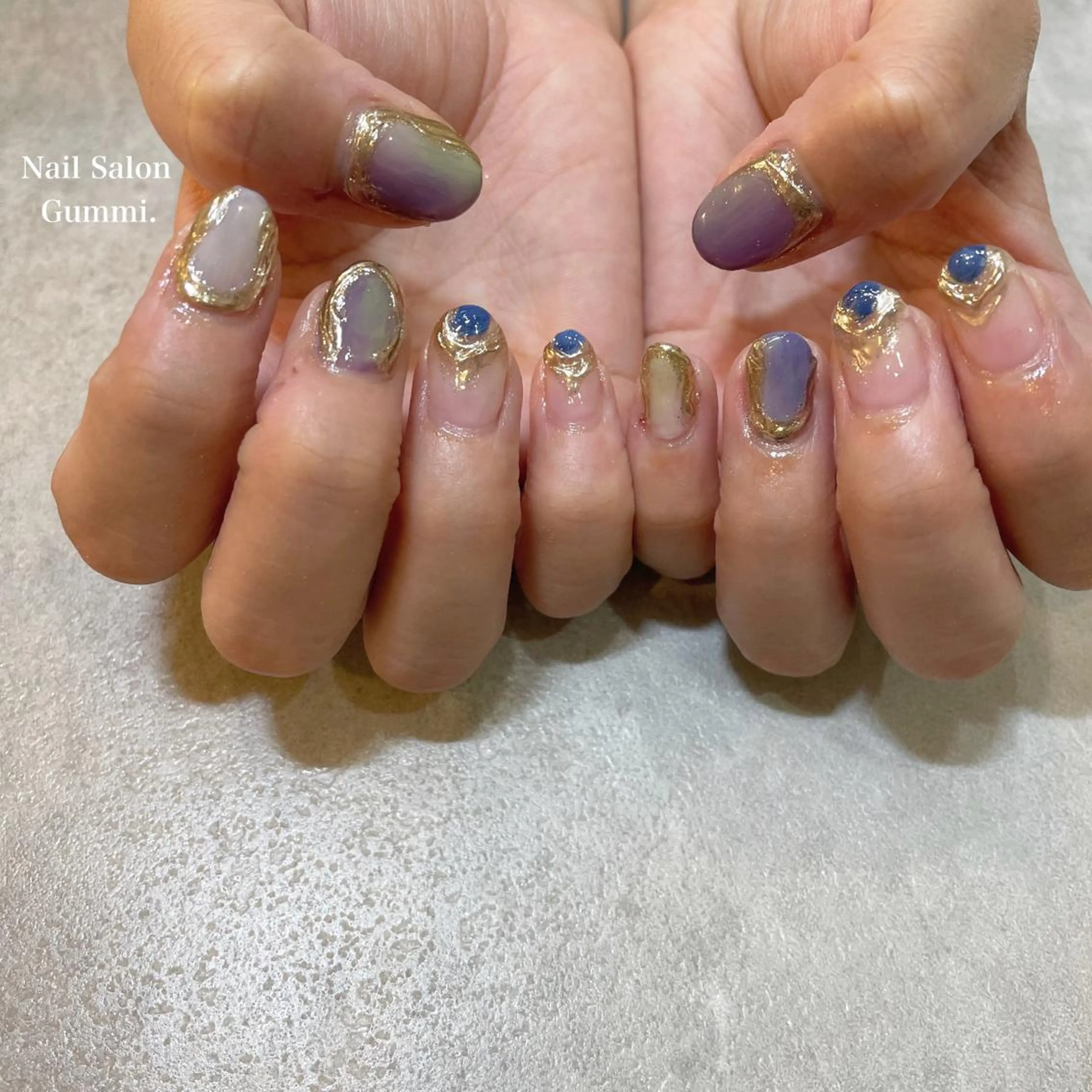 ネイル ミラーネイル ニュアンスネイル Nail Salon Gummi.のネイルデザイン