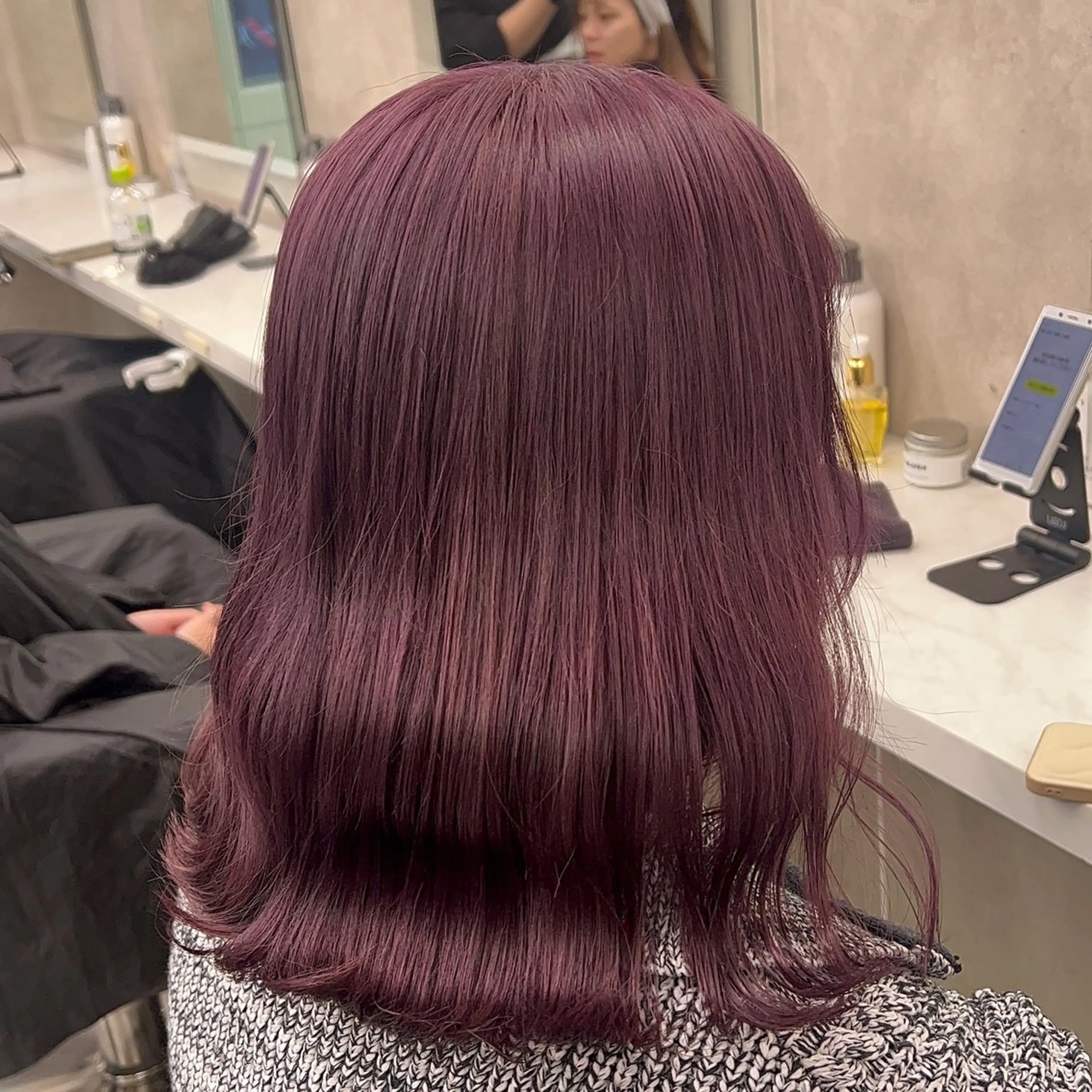 セミロング カラー 💖札幌カラー 指名No.1💖玲奈のヘアスタイル