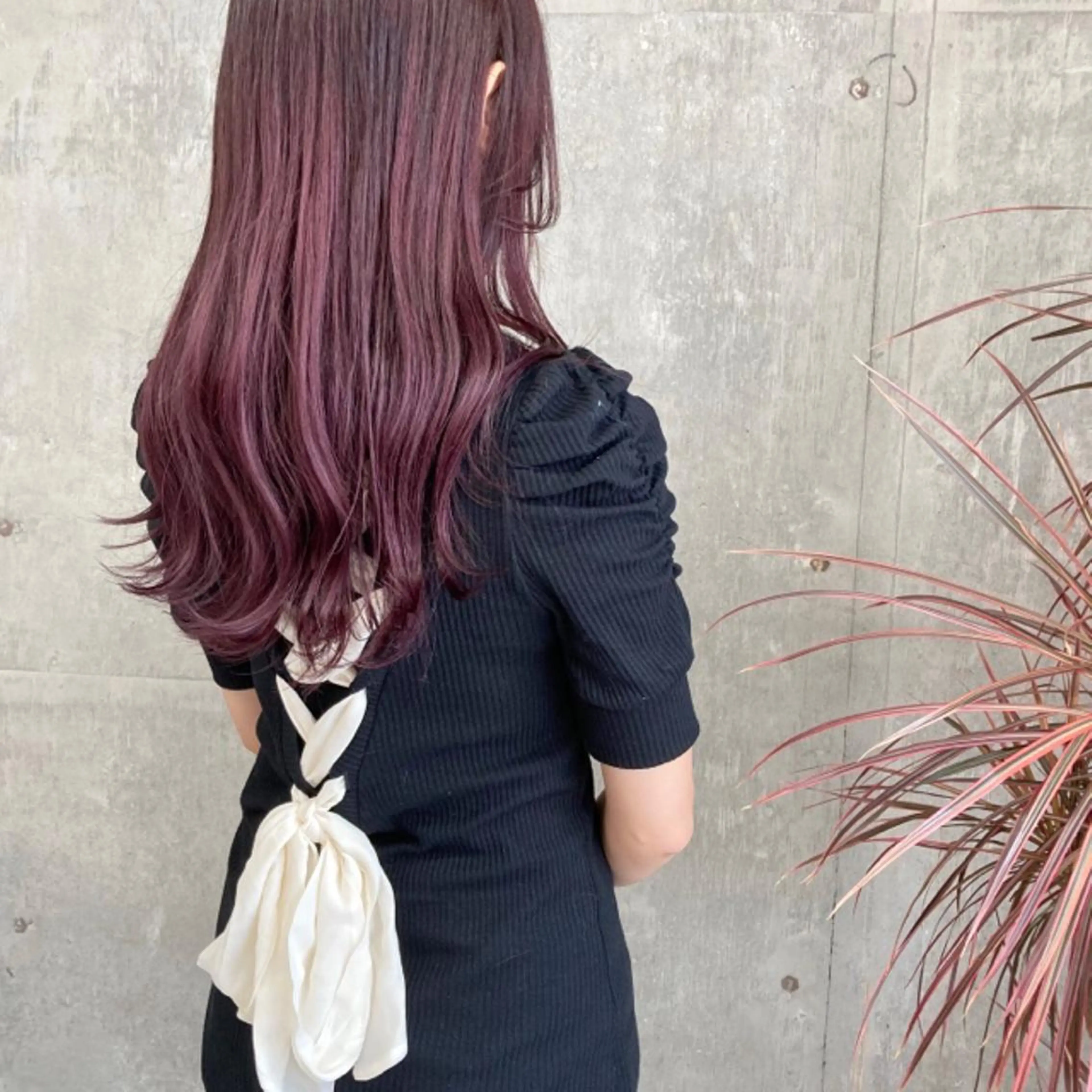 ロング カラー ラベンダーカラー ラベンダーピンク ピンクカラー 小木曽智美 /ボブ/ショートのヘアスタイル