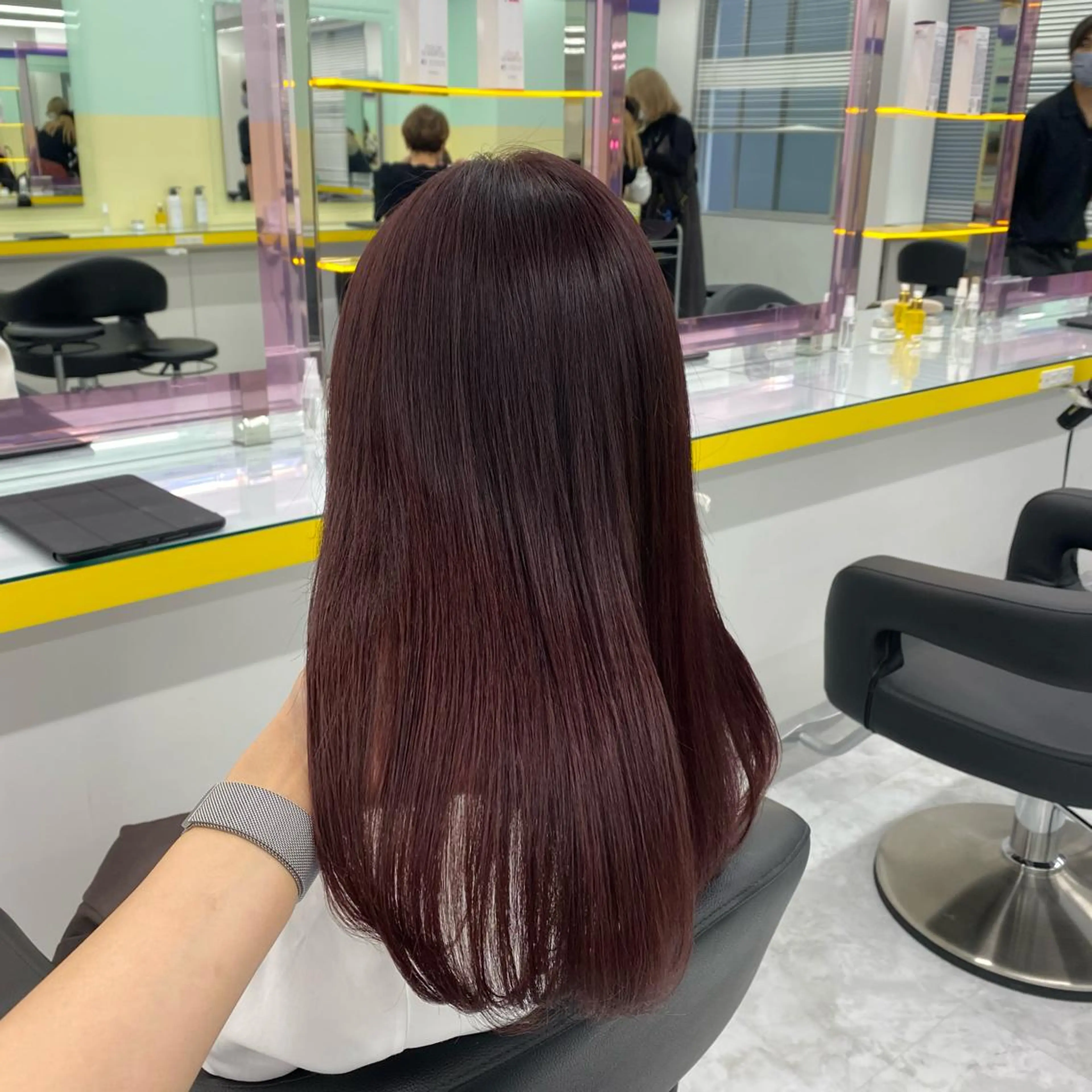 ショート カラー ヘアアレンジ mai🍑暖色カラー /レイヤー💖のヘアスタイル