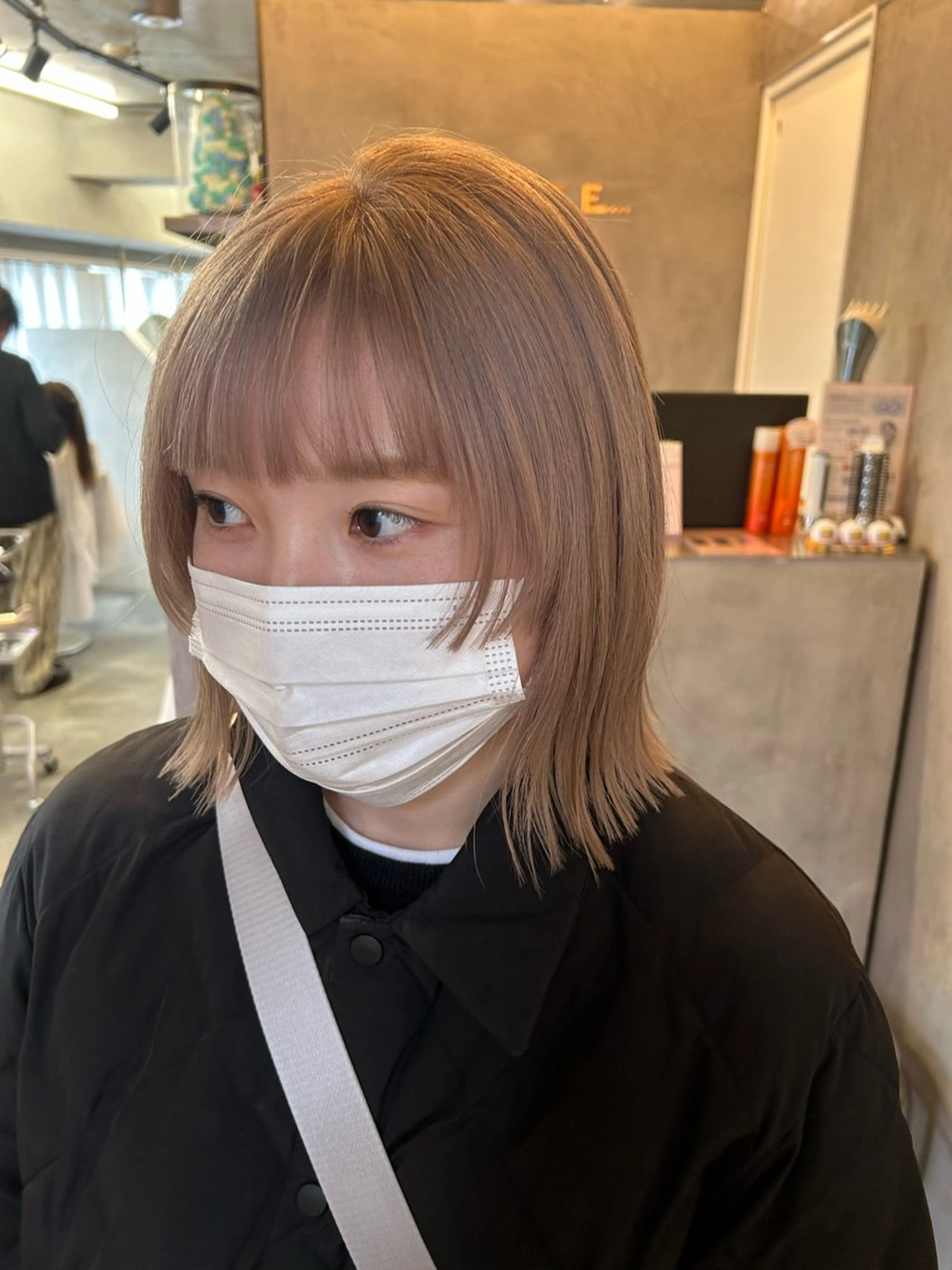 ミディアム カラー カット ヘアカラー トリートメント Haru/THREE …by velvetのヘアスタイル