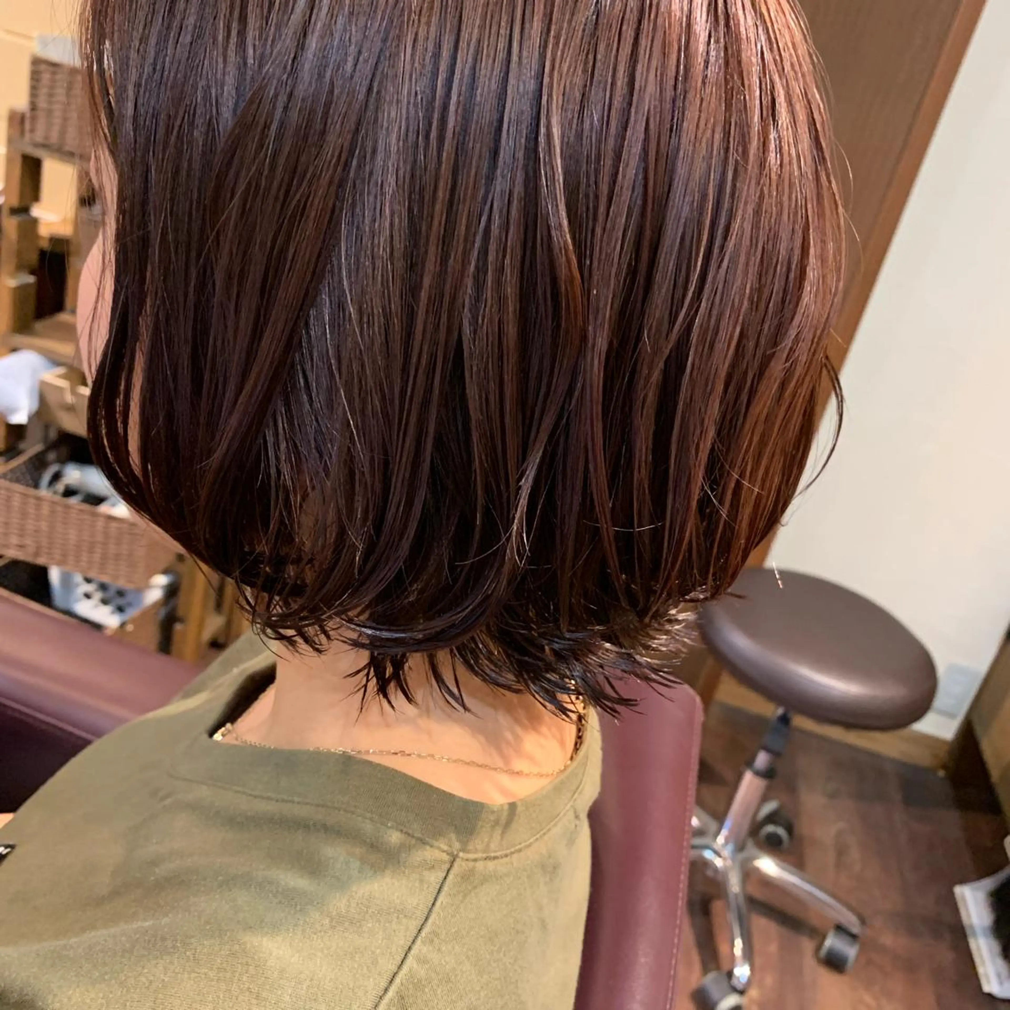 ショート カラー ピンクカラー mizuho .のヘアスタイル