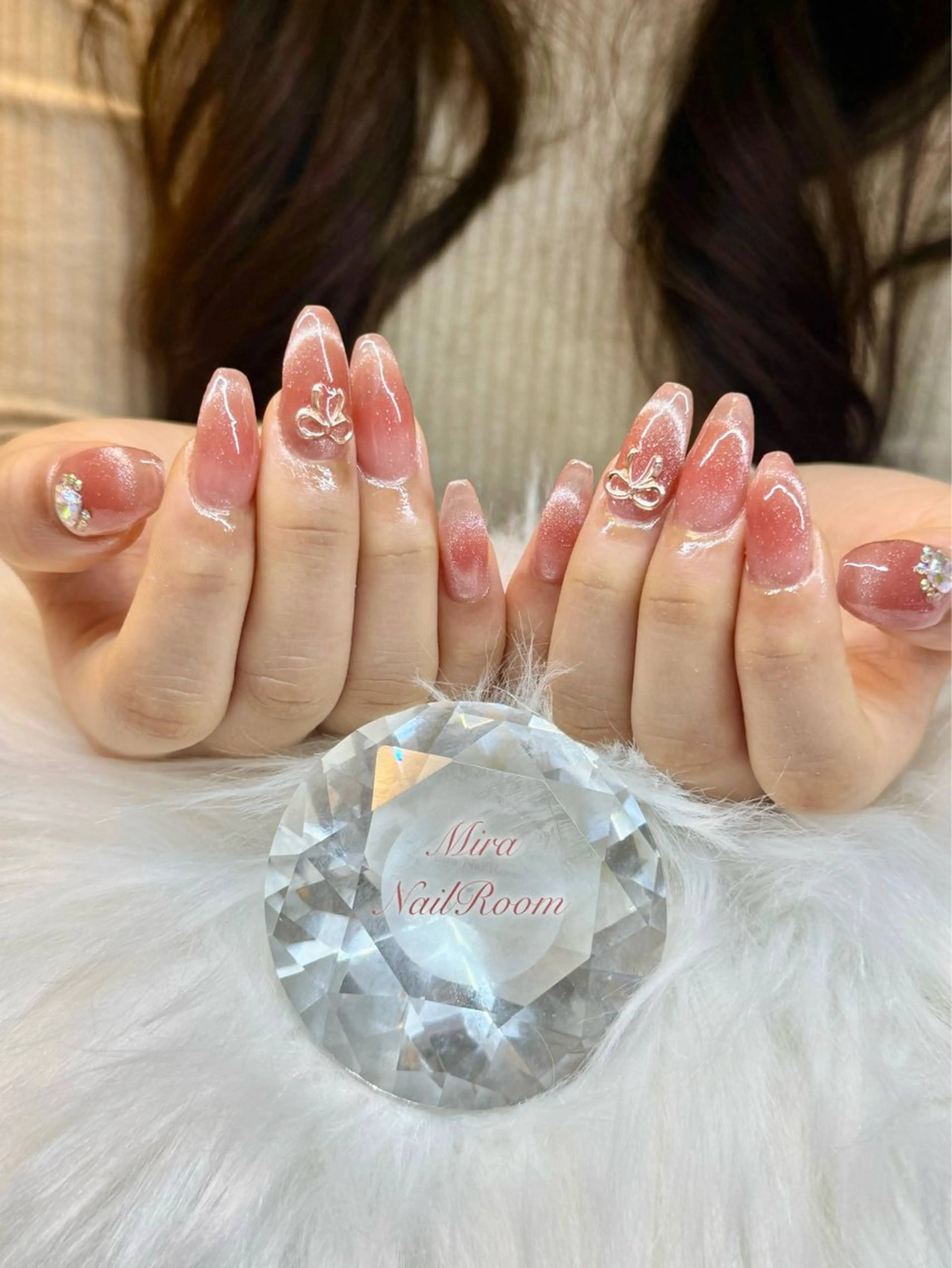 ネイル 長さ出し 持ち込み MIRA NAILROOM SALON所属・MIRA NAILROOMのネイルデザイン
