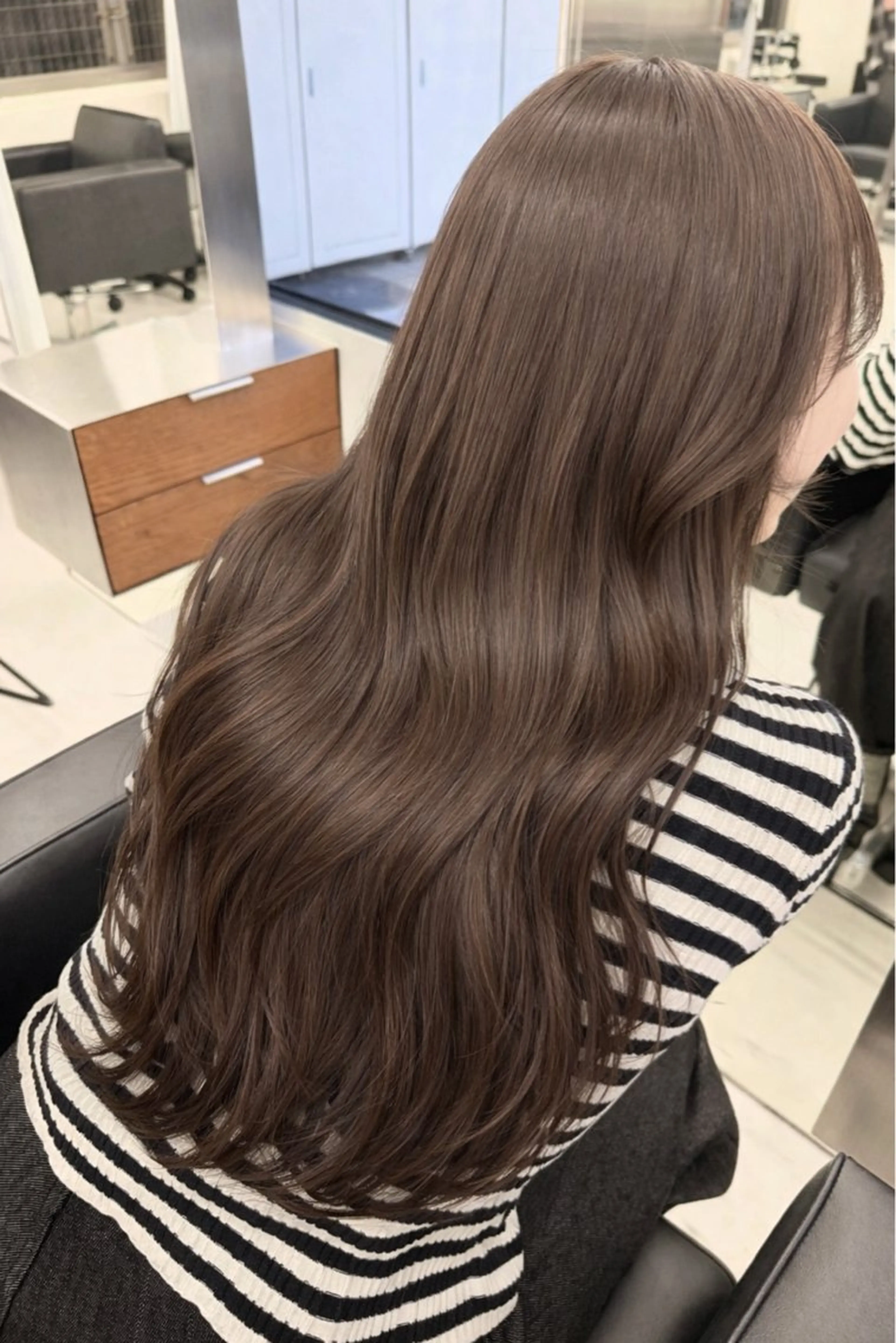 ロング カラー カット ヘアカラー トリートメント 表参道🌿赤み消し カラー/チナツのヘアスタイル