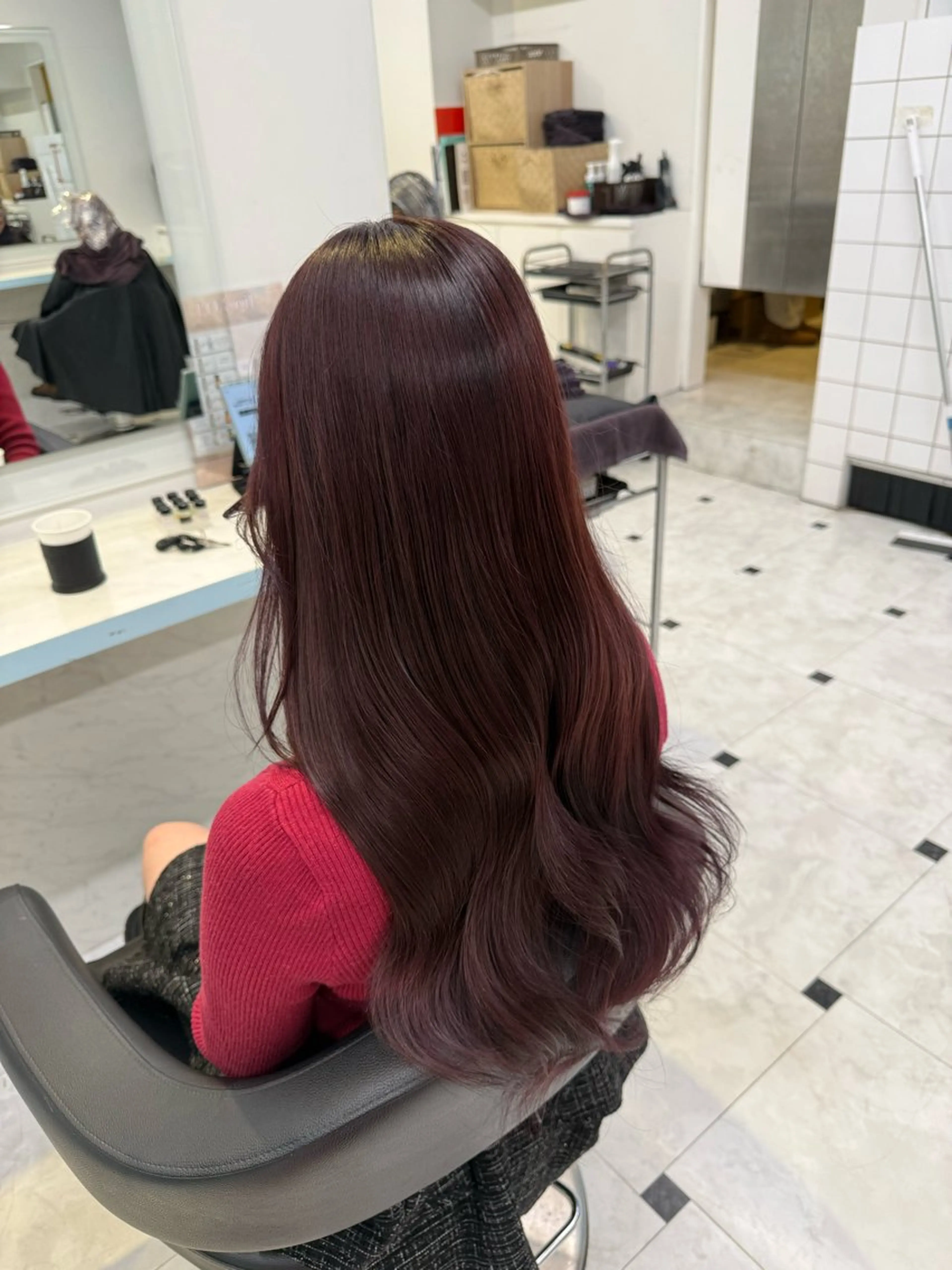 カラー ヘアカラー トリートメント ヘッドスパ ヘアセット 🇰🇷韓流暖色ヘア 🍒saaya🍒のヘアスタイル