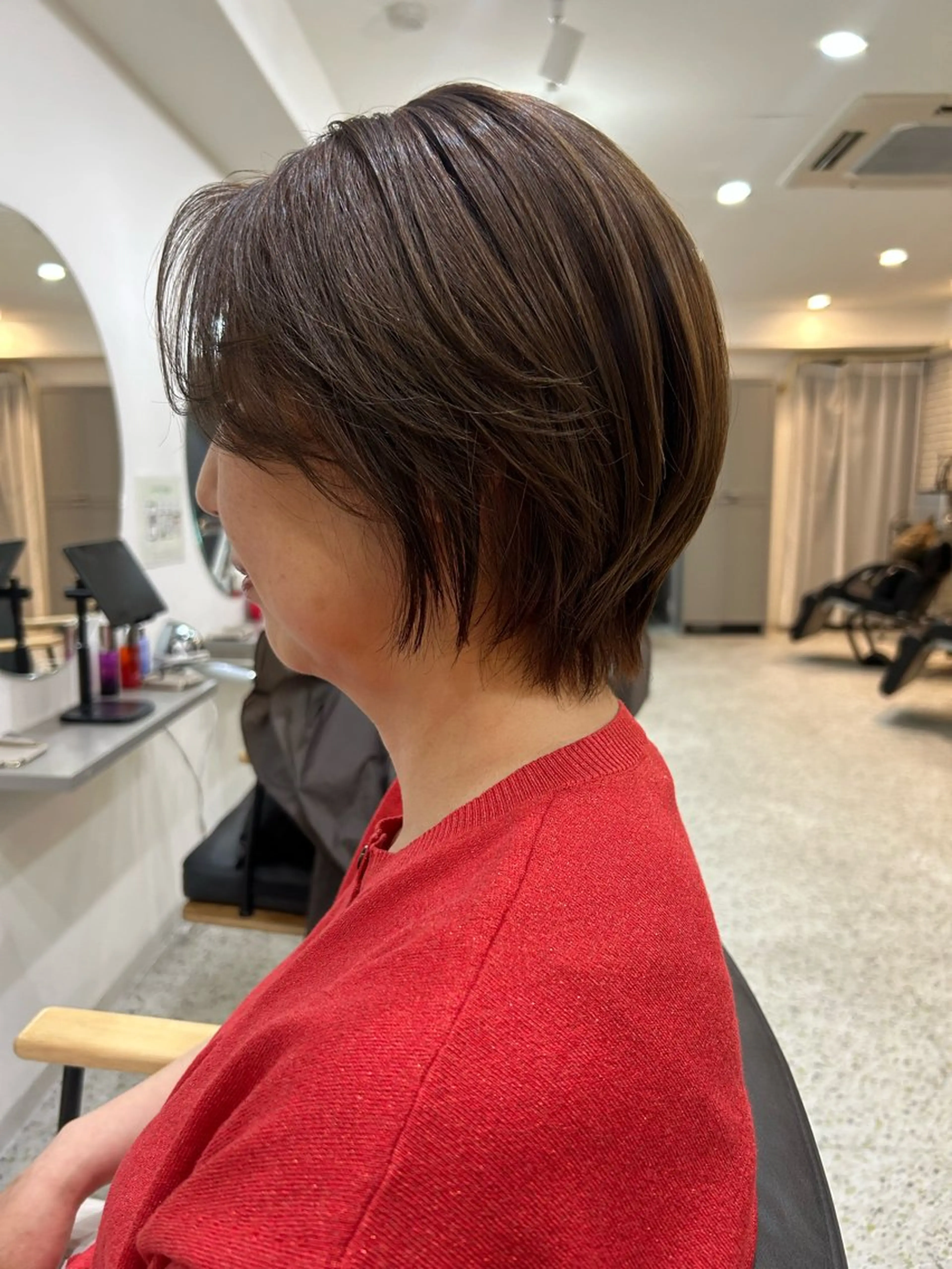 ショート 透明感カラー 莉々子のヘアスタイル