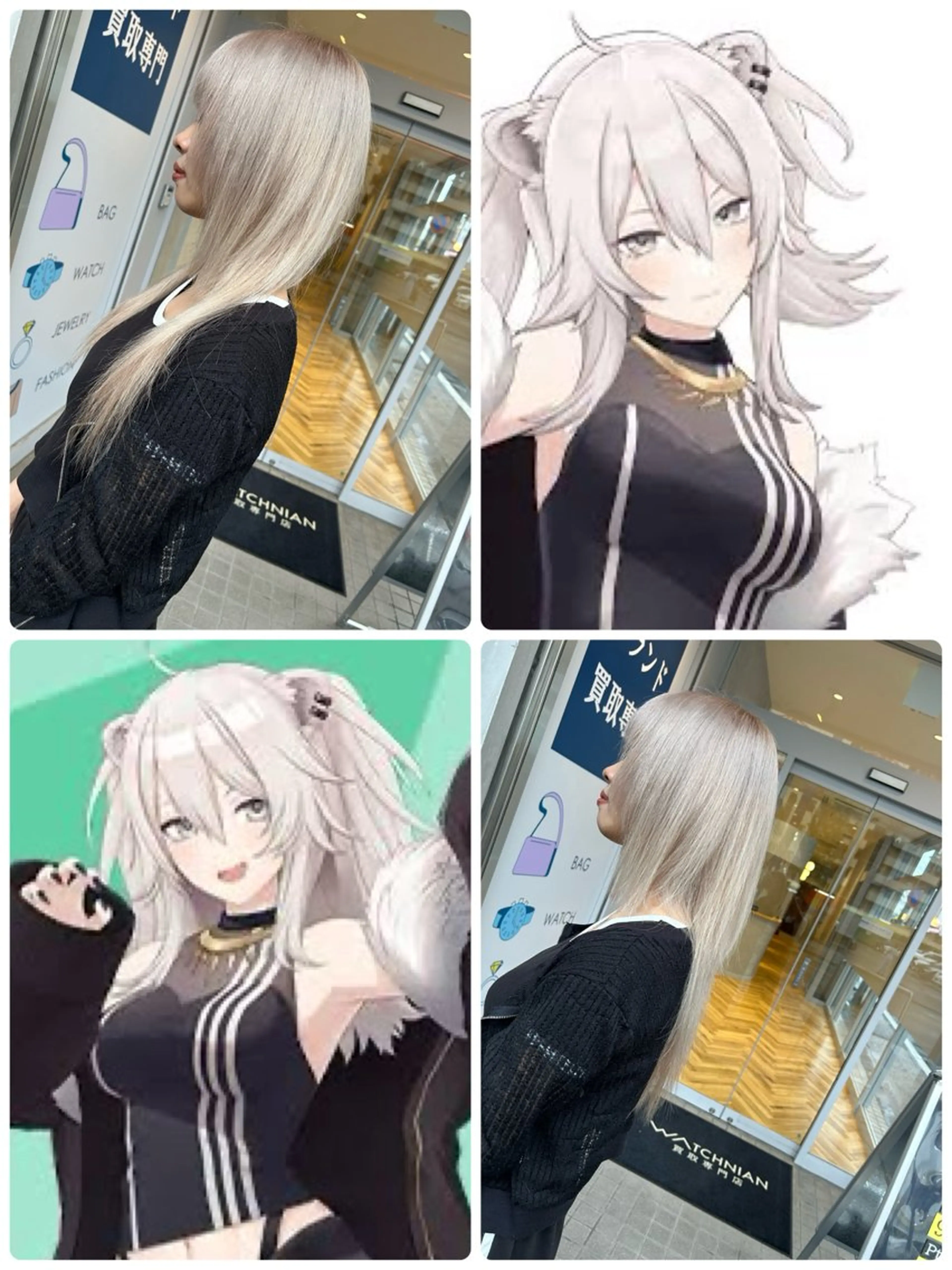 ロング カラー ヘアアレンジ ブリーチ 今村公介 ブリーチ特化、派手髪のヘアスタイル