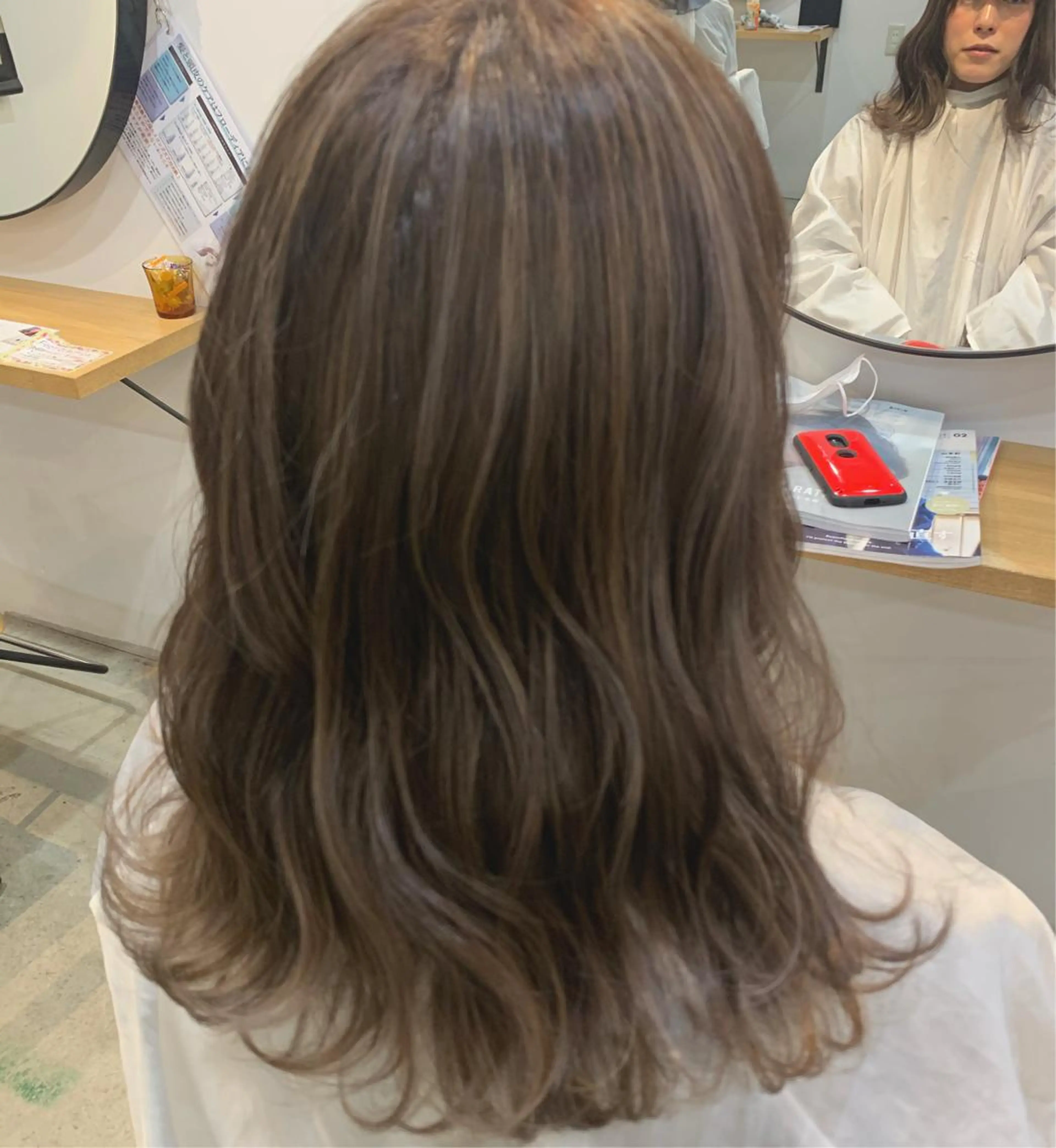 セミロング カラー ブリーチ/アレンジ 天満/chihiroのヘアスタイル