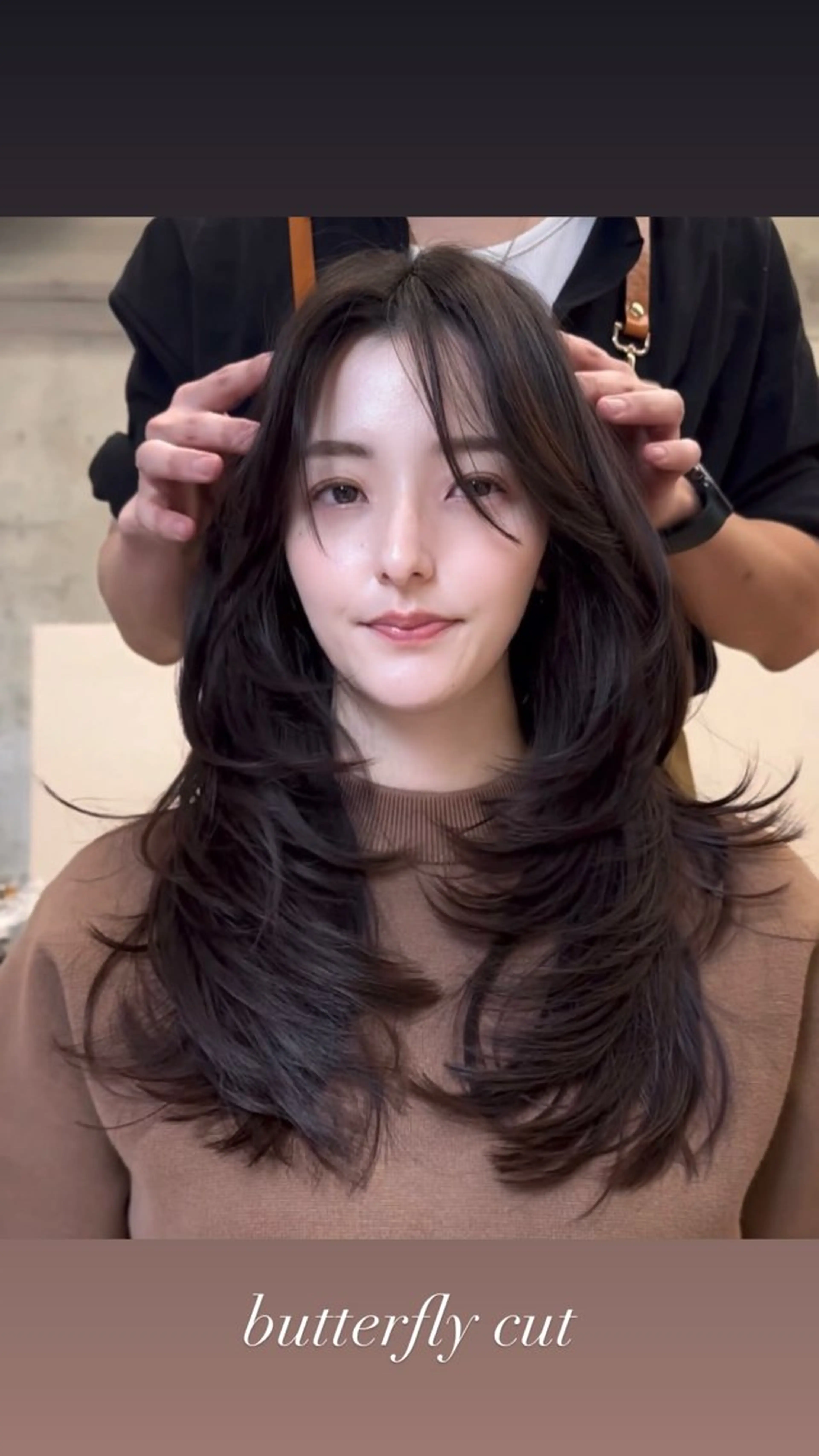 ロング カット 海外ヘア/美髪矯正 海外レイヤー/ヒラキのヘアスタイル