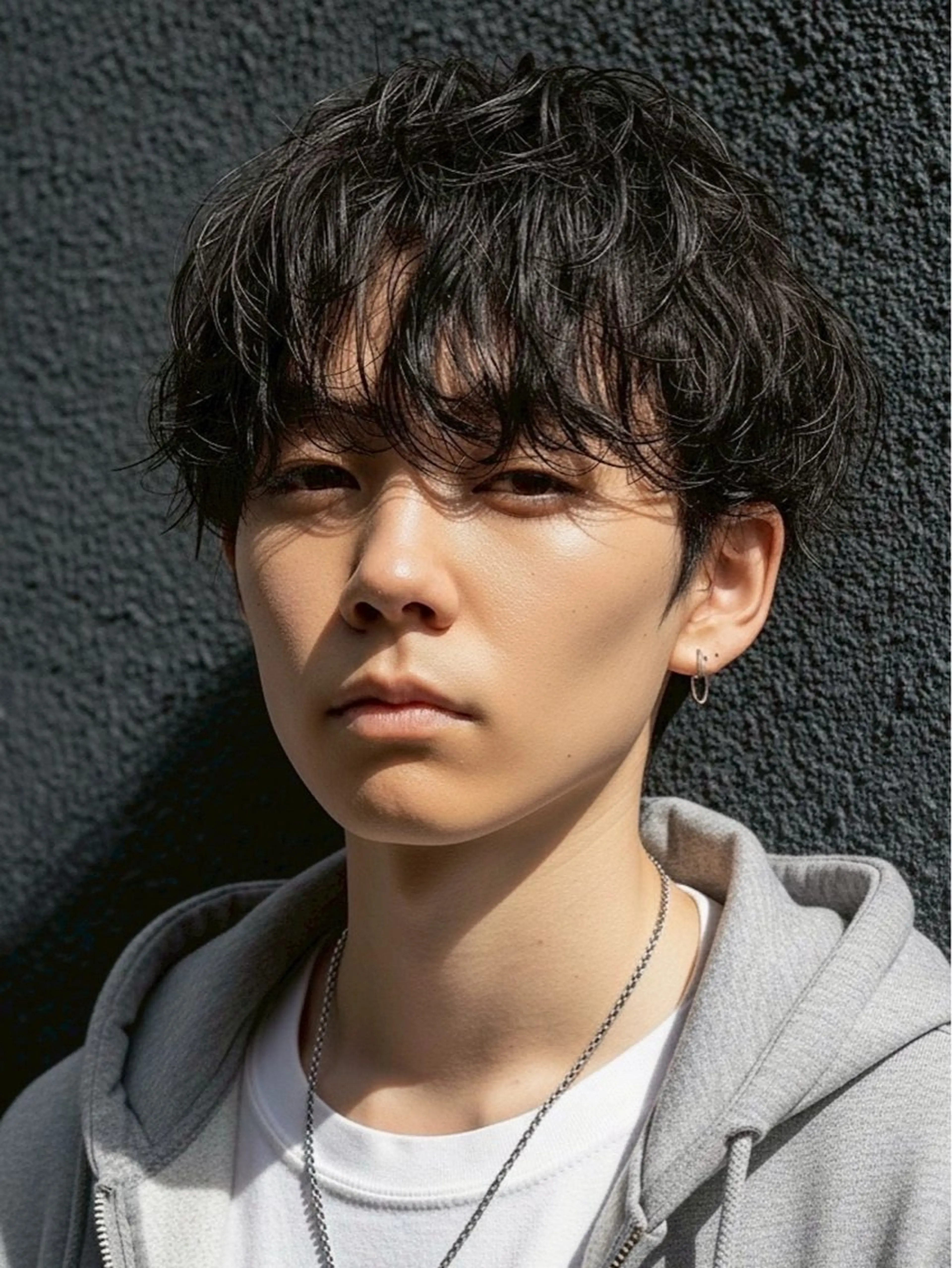 ショート パーマ メンズ カット パーマ センターパート職人 柏/メンズ/ ハルキのヘアスタイル