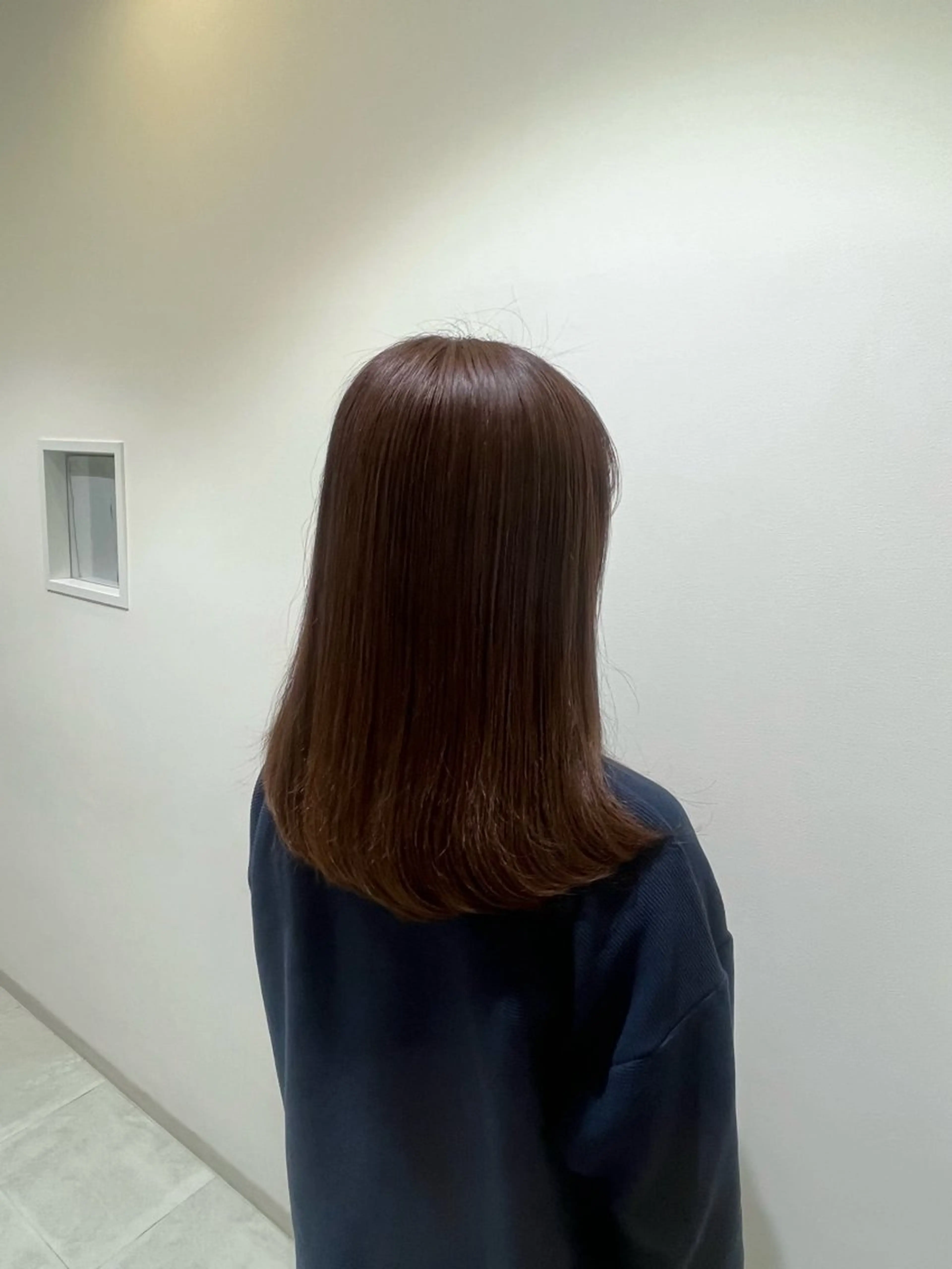 ミディアム カラー ヘアカラー 所 有紗のヘアスタイル