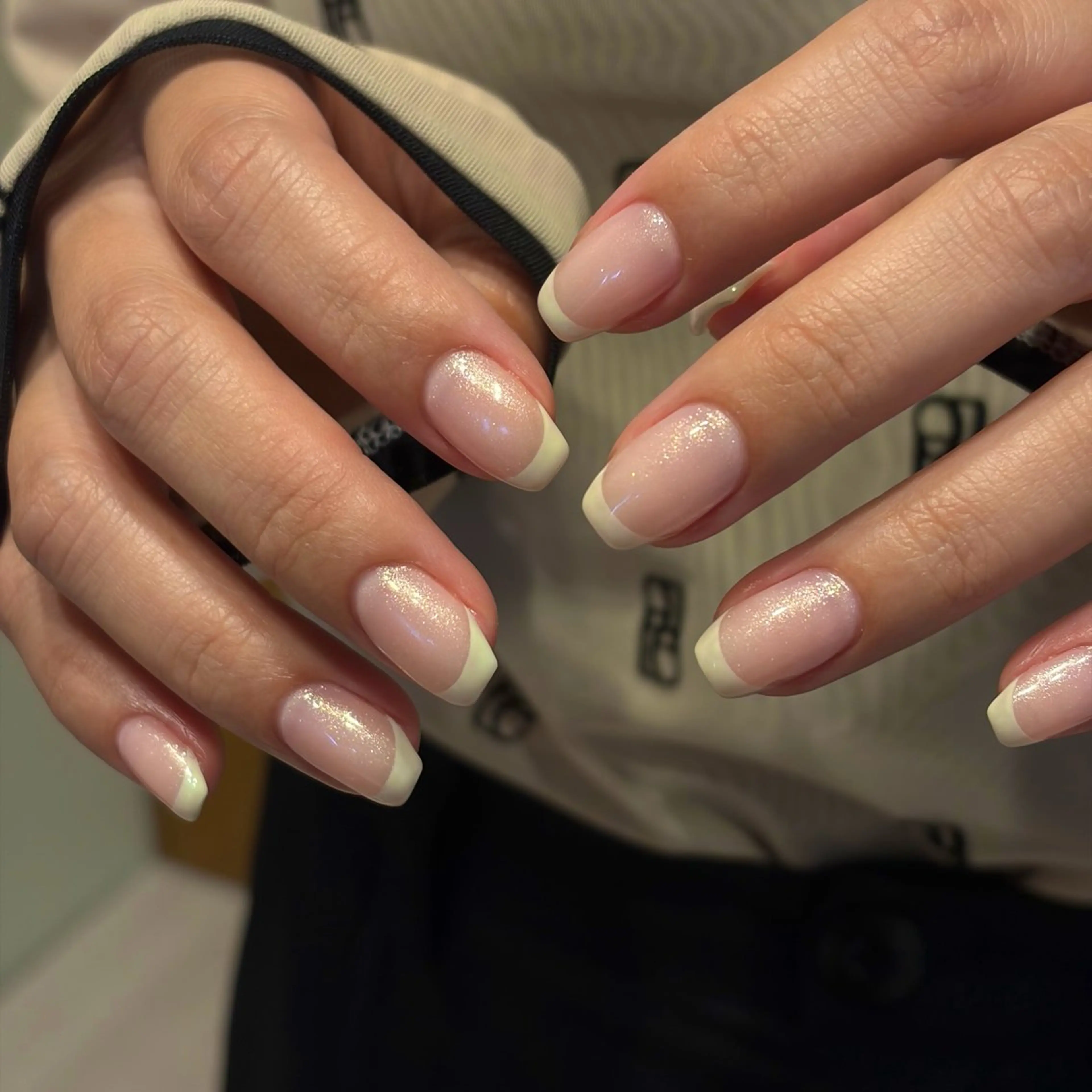 ネイル フレンチネイル グリーン パステルネイル ハンドネイル Salon Asterのネイルデザイン