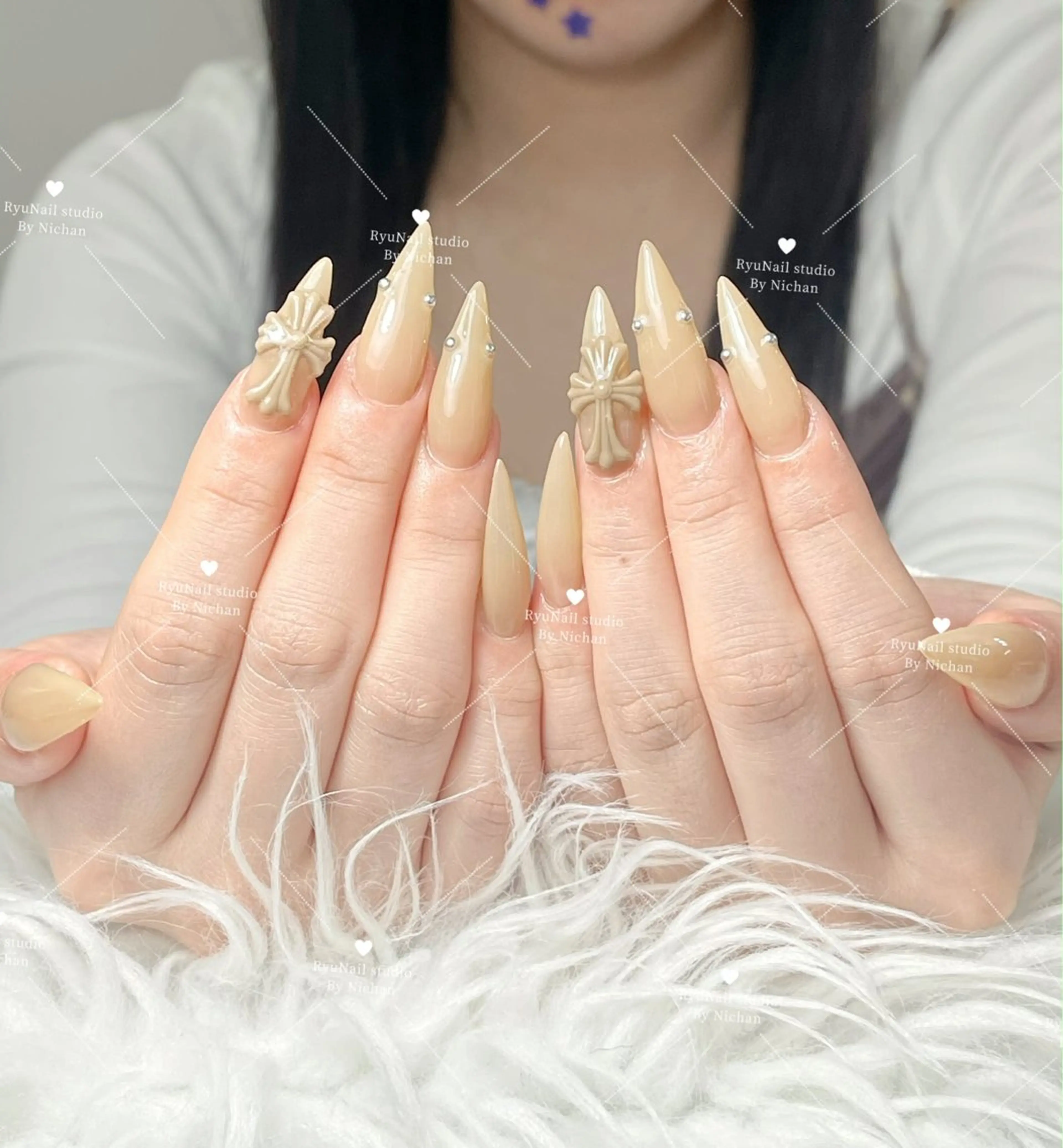ネイル アートネイル ジェルネイル マグネットネイル ニュアンスネイル シンプルネイル ハンドネイル Ryu Nail NekoChanのネイルデザイン