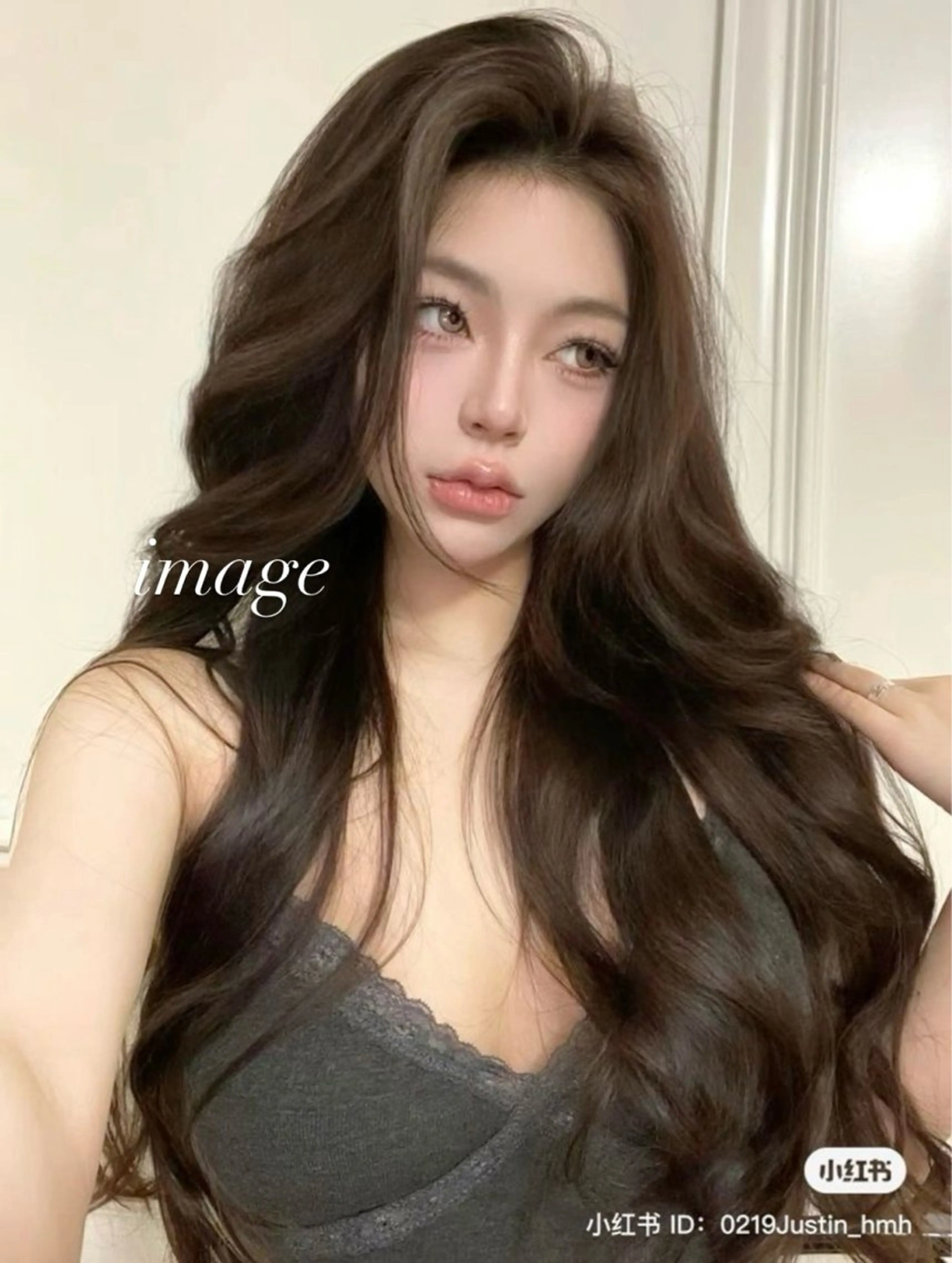 ロング カラー 韓国×ワンホン 艶カラー/ハヅキ🎀のヘアスタイル