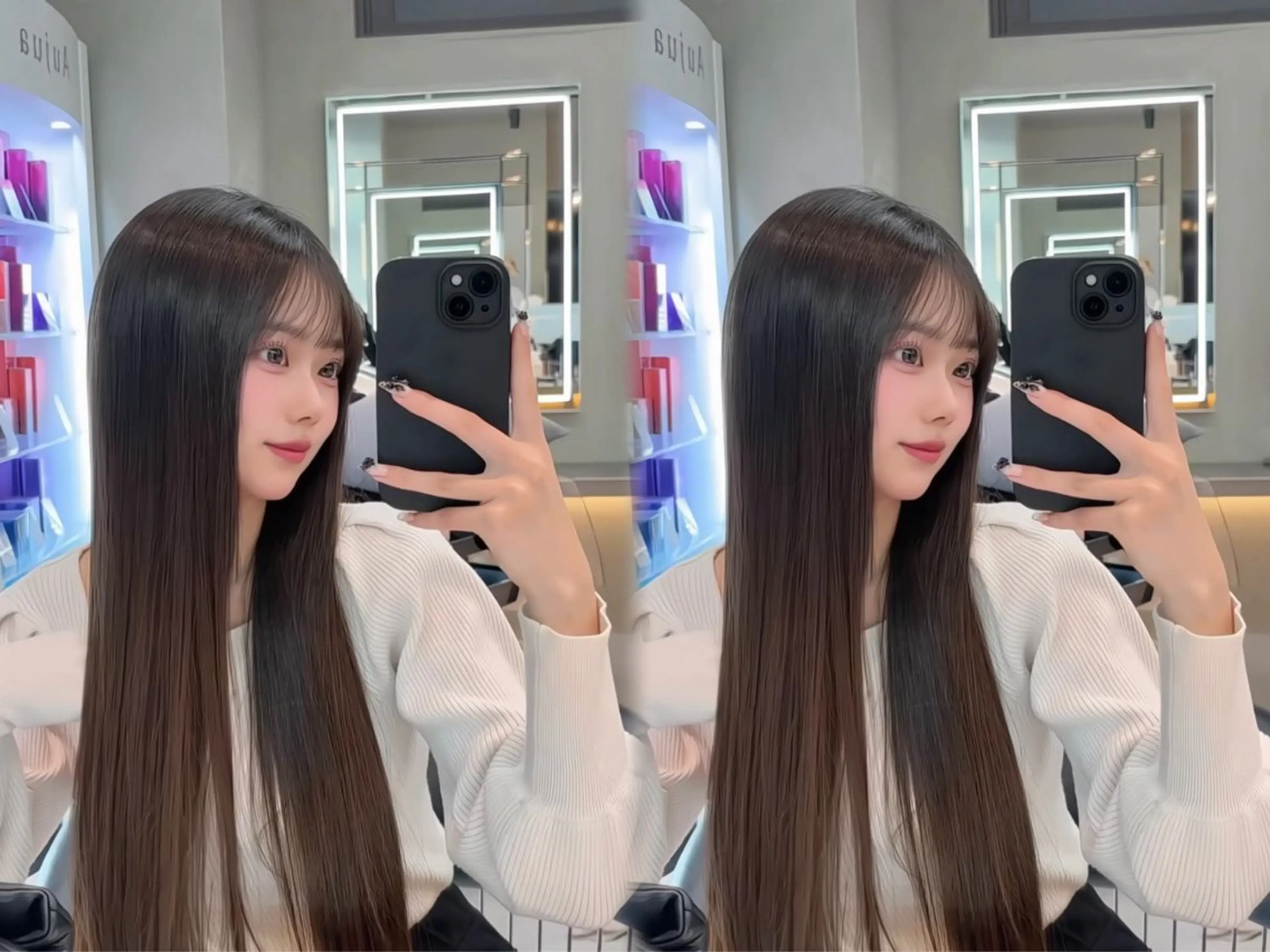 ロング カラー ヘアアレンジ ベージュカラー ブリーチ 透明感カラー ブリーチなしカラー 髪質改善 【博多髪質改善】 吉村 清志のヘアスタイル