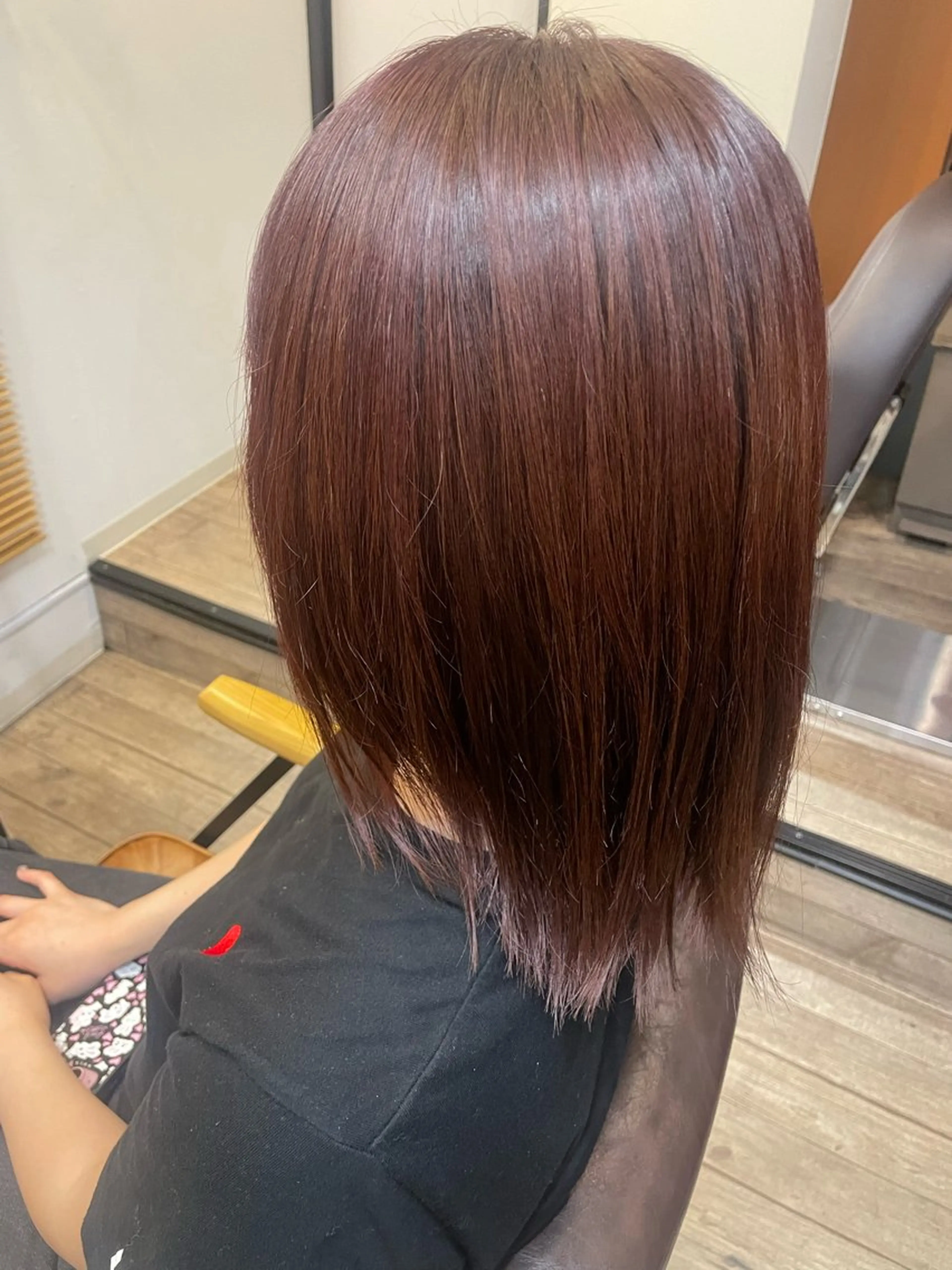 ミディアム ピンクブラウン nalu新宿所属・🦋春山 さとみ🦋のヘアスタイル