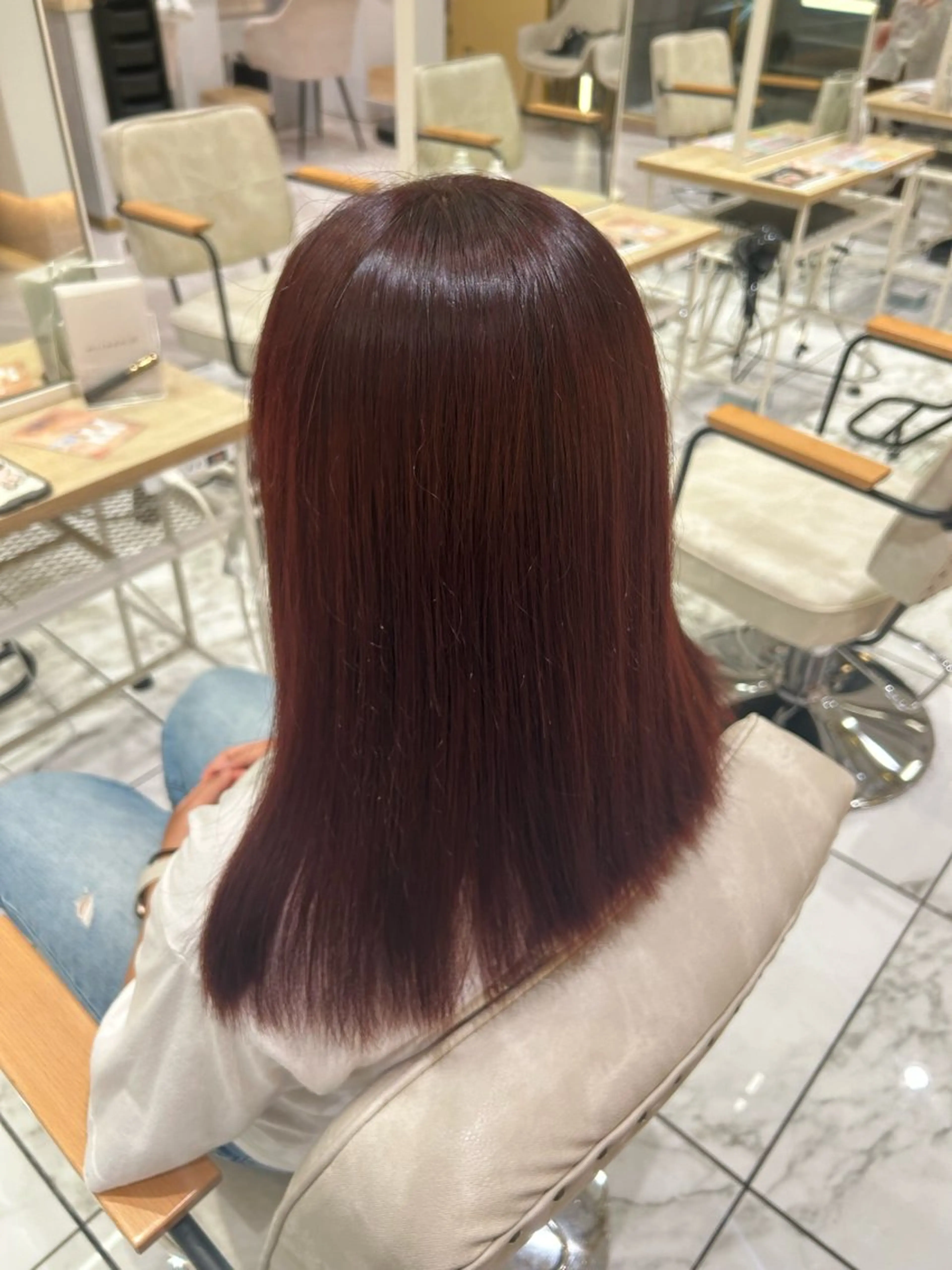 セミロング カット 🇰🇷韓国スタイル /束間まつげ🎀ミキのヘアスタイル