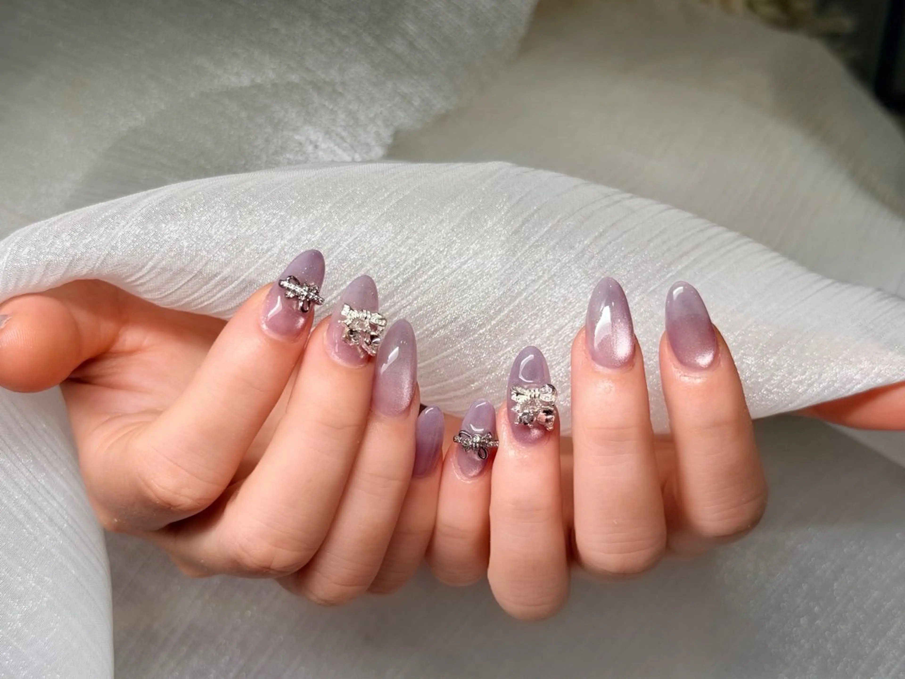 ネイル フレンチネイル 韓国ネイル マグネットネイル ニュアンスネイル シンプルネイル ハンドネイル アミ ちゃんのネイルデザイン