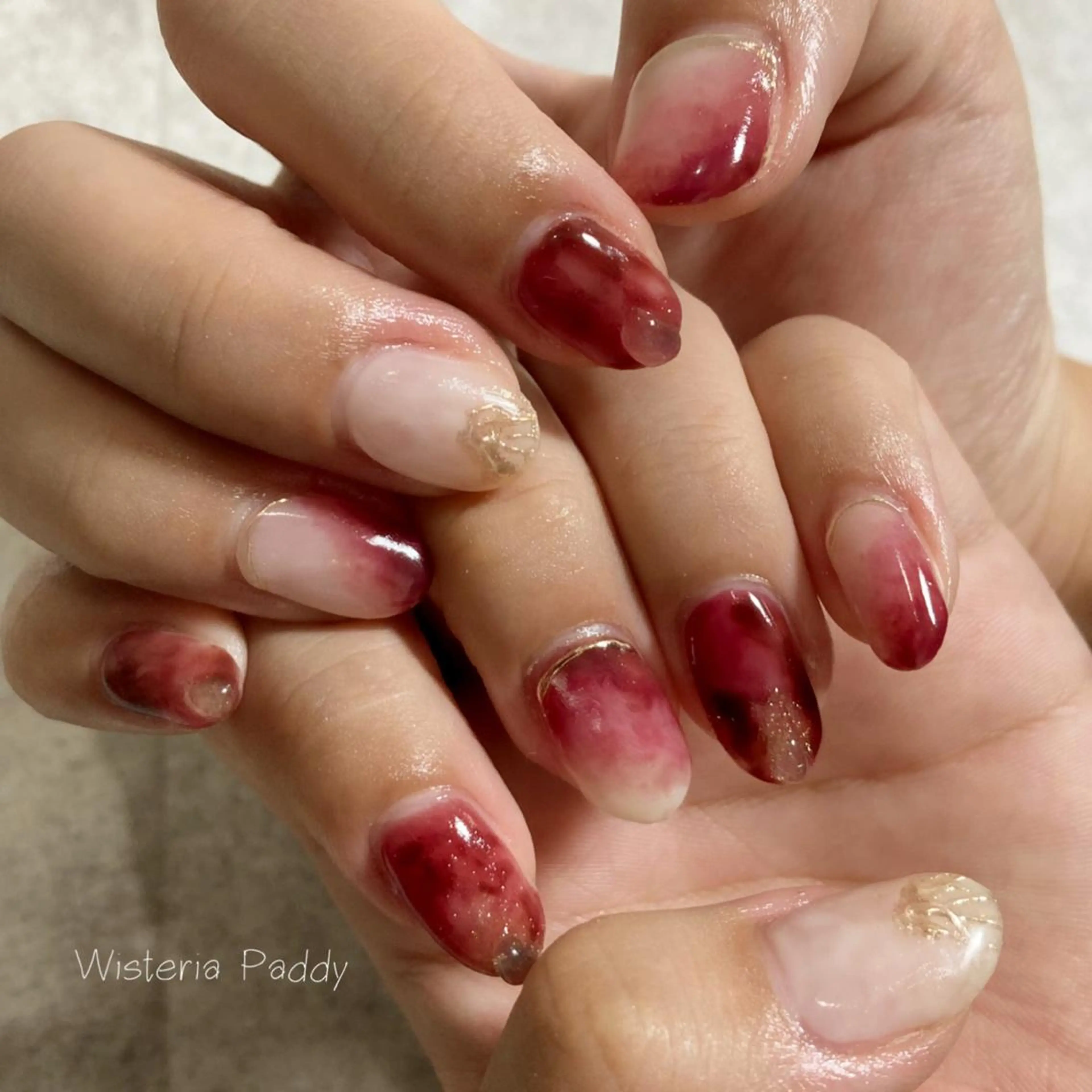 ネイル ニュアンスネイル Wisteria Paddyのネイルデザイン