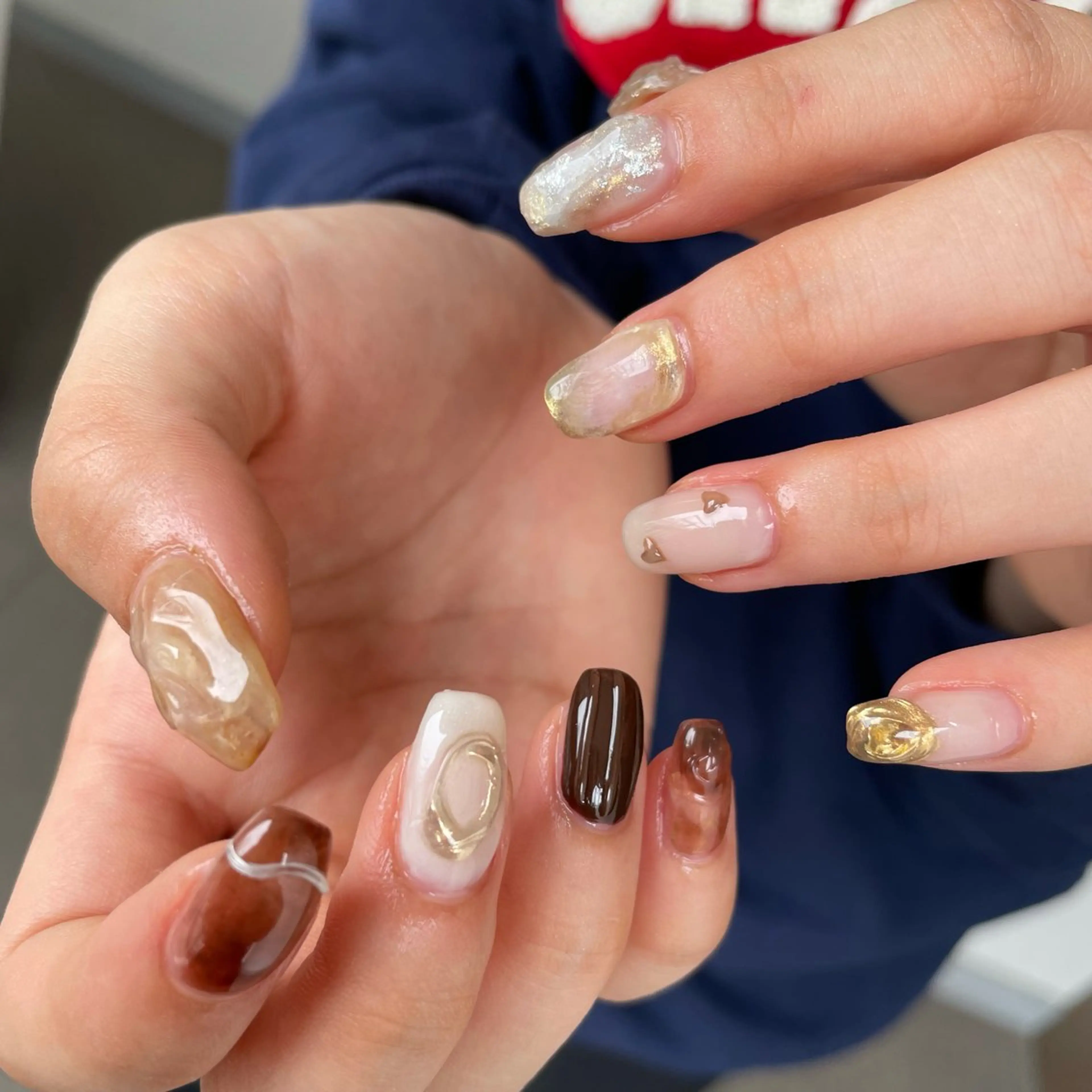 ネイル ハンドネイル カメレオン京橋🌻 草葉由佳のネイルデザイン