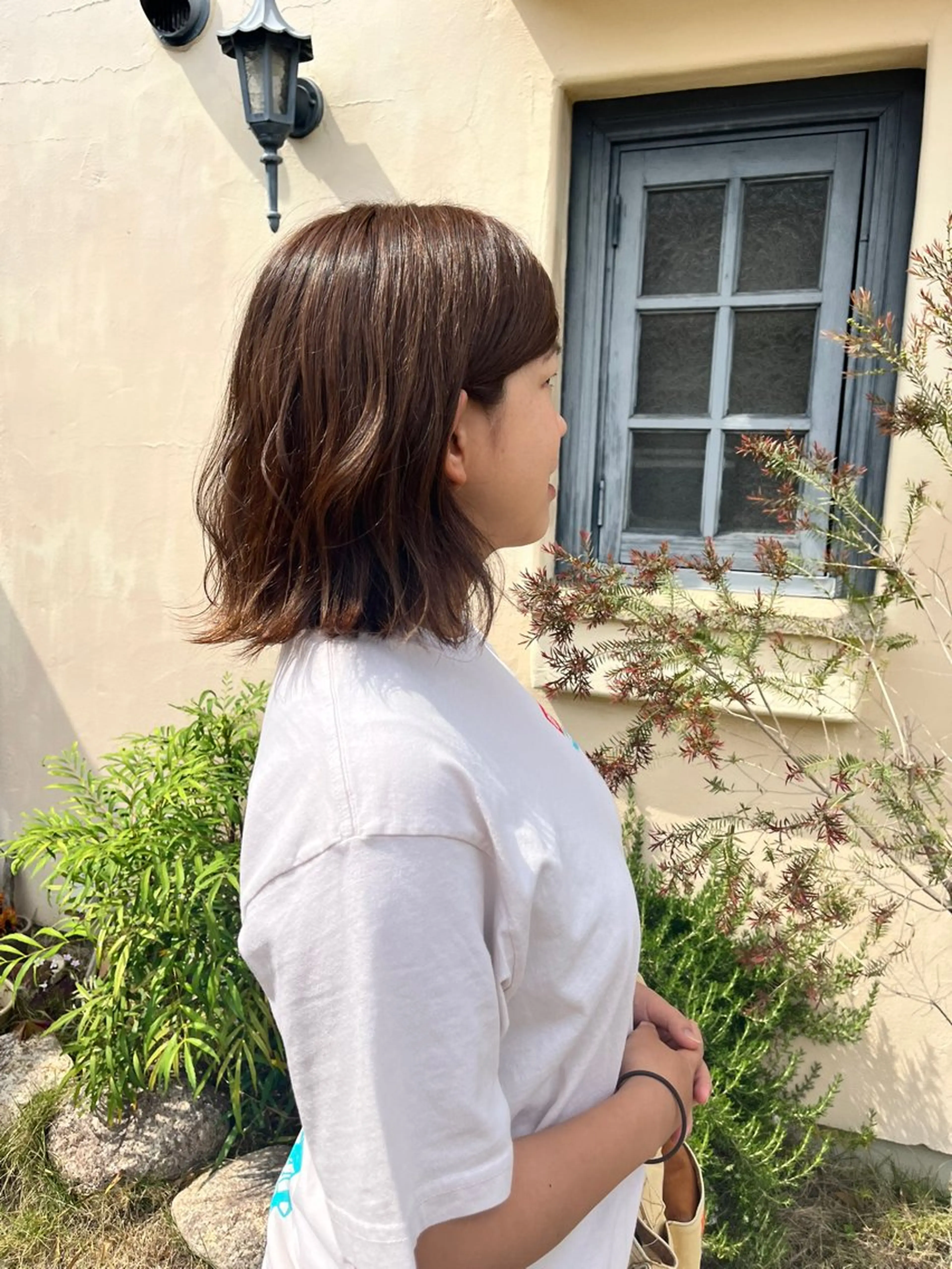 ミディアム 上坪 あずさのヘアスタイル