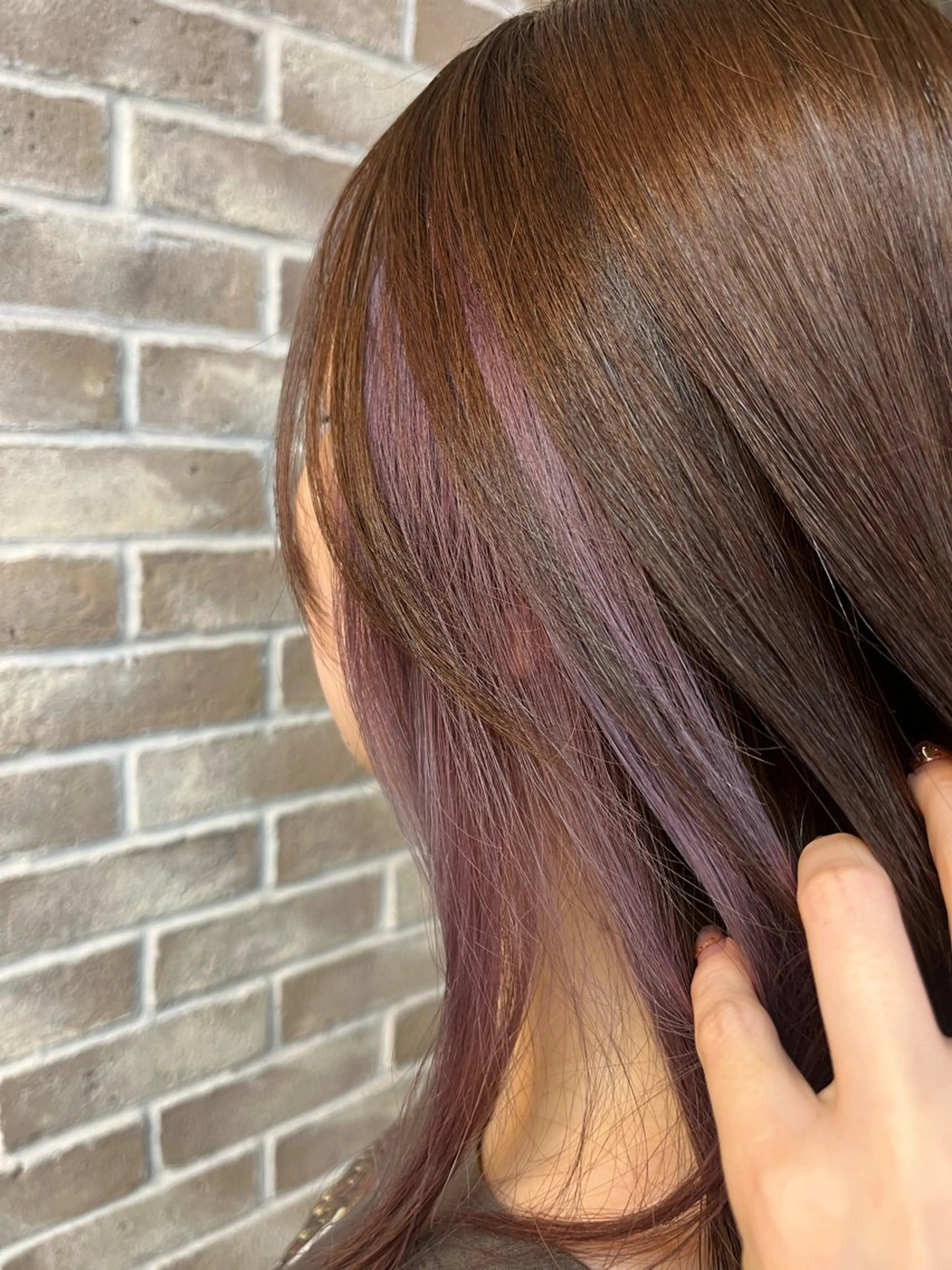 ロング カラー ヘアカラー 川崎 かなでのヘアスタイル