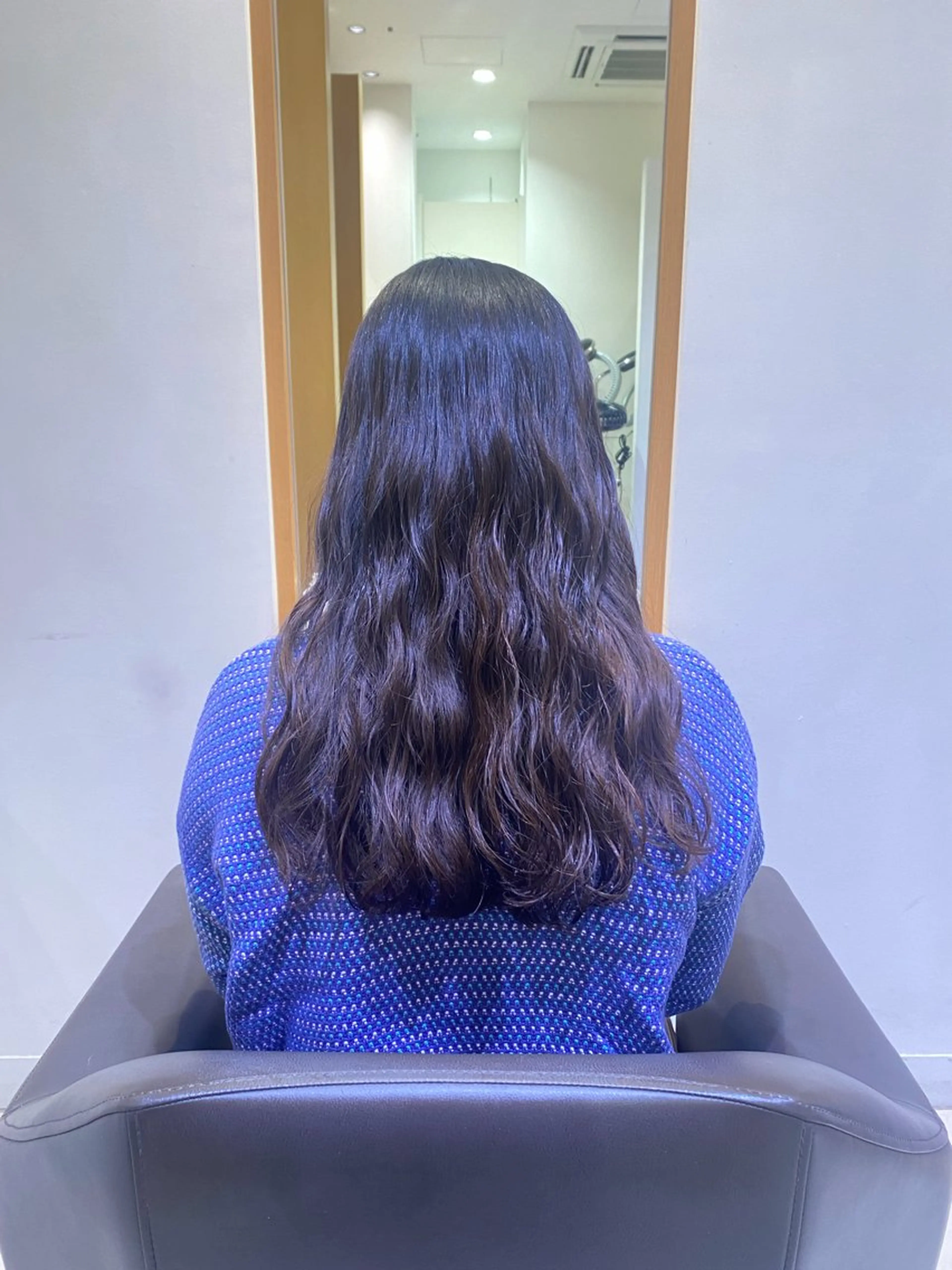 ロング パーマ 💎ツヤ髪ストレート カラー💎かのんのヘアスタイル