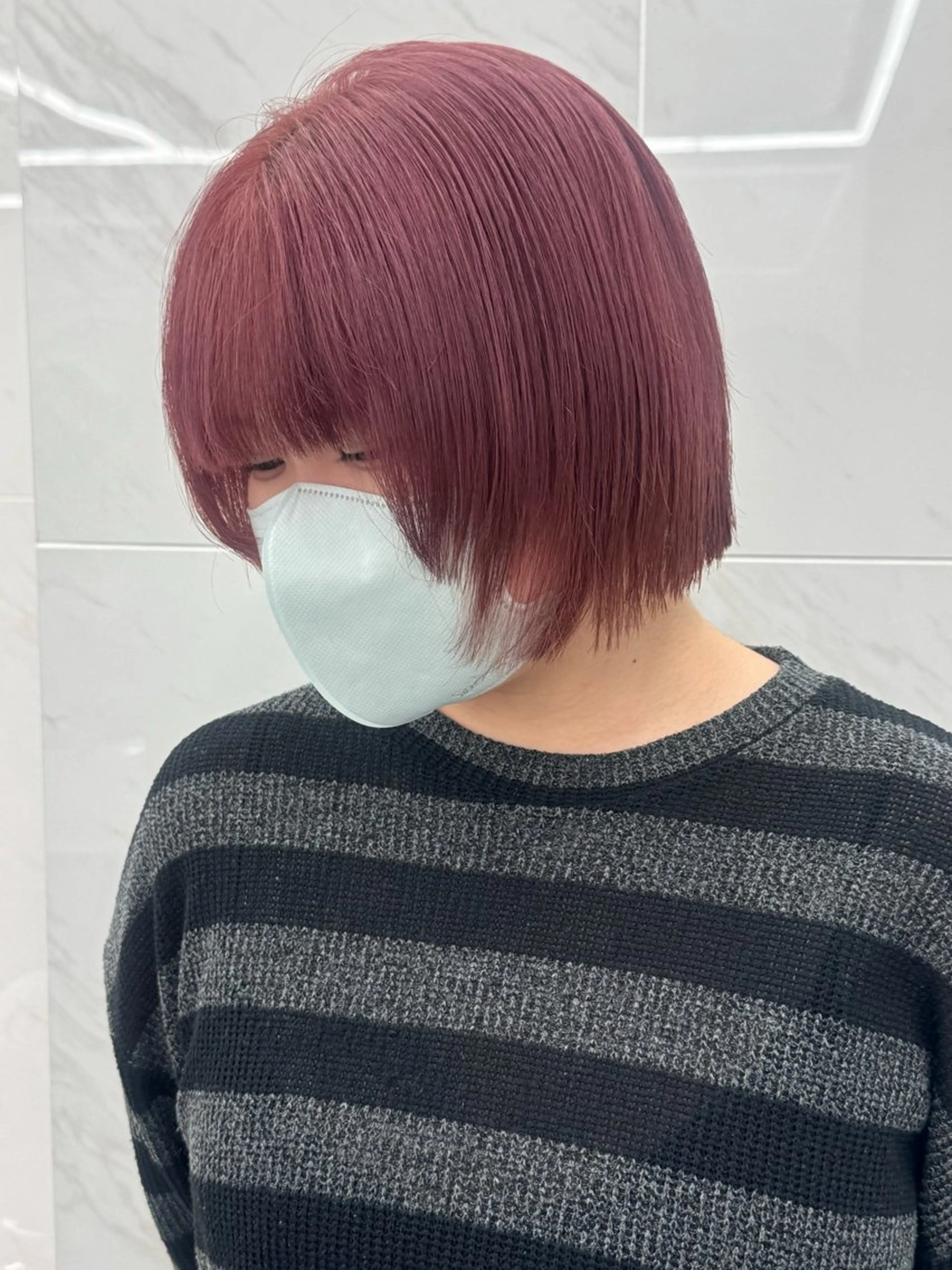 ショート カラー ヘアカラー ヘアセット 栄美容師/kiti /ボブ/ケントのヘアスタイル