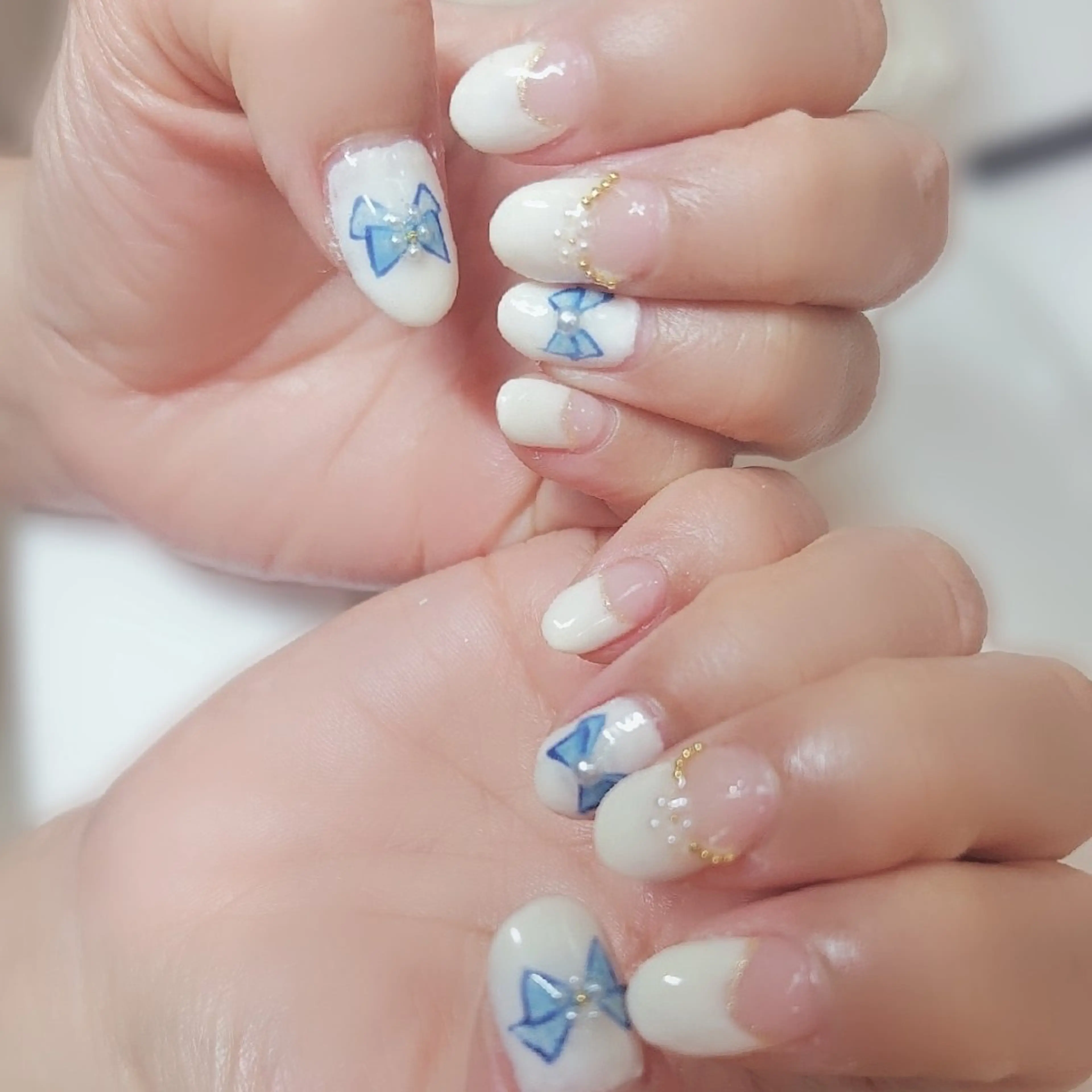 ネイル ハンドネイル 黒浜 ちなみのネイルデザイン