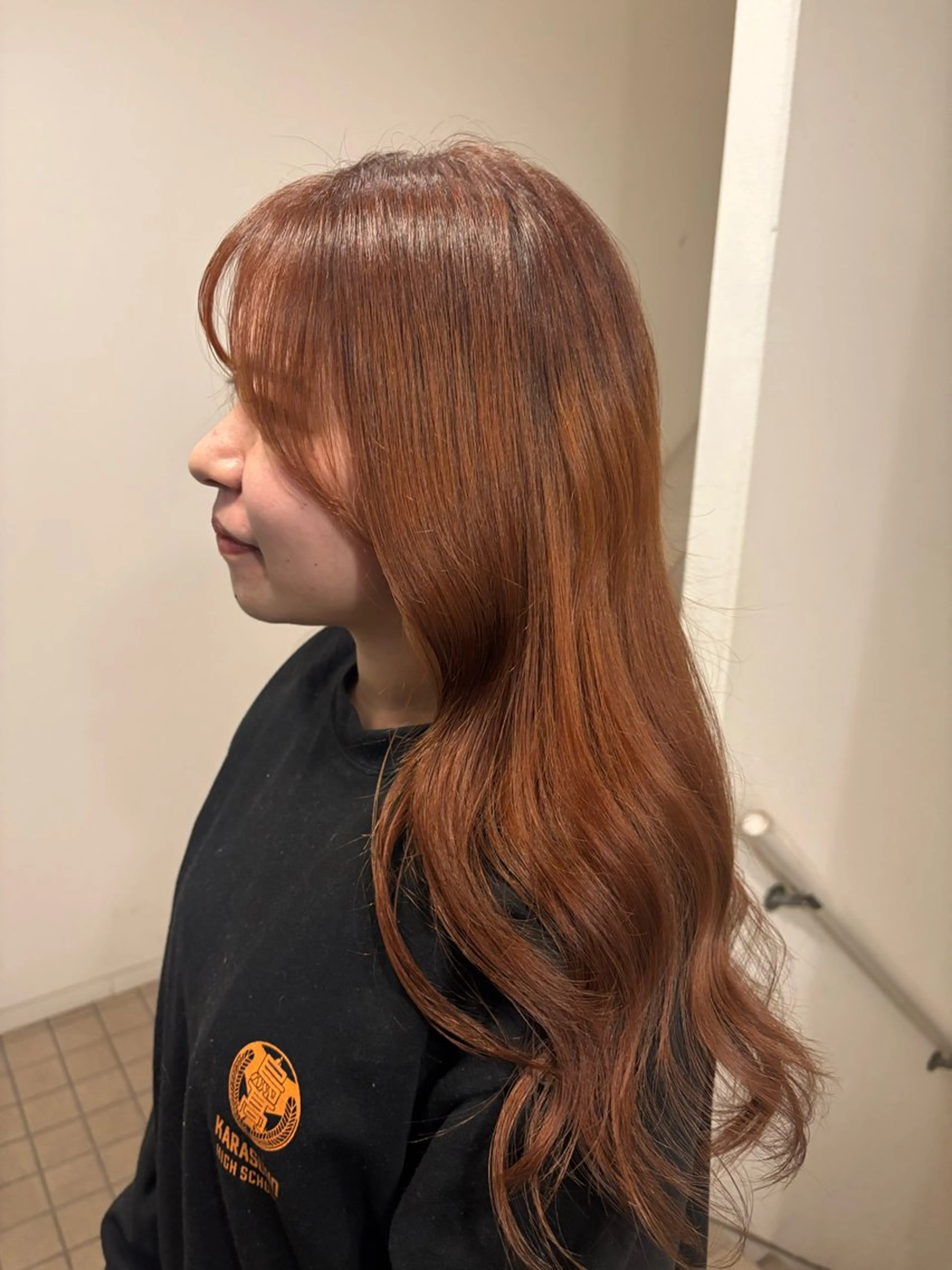 ロング カラー カットパーマモデル 募集中🧺アンジュのヘアスタイル