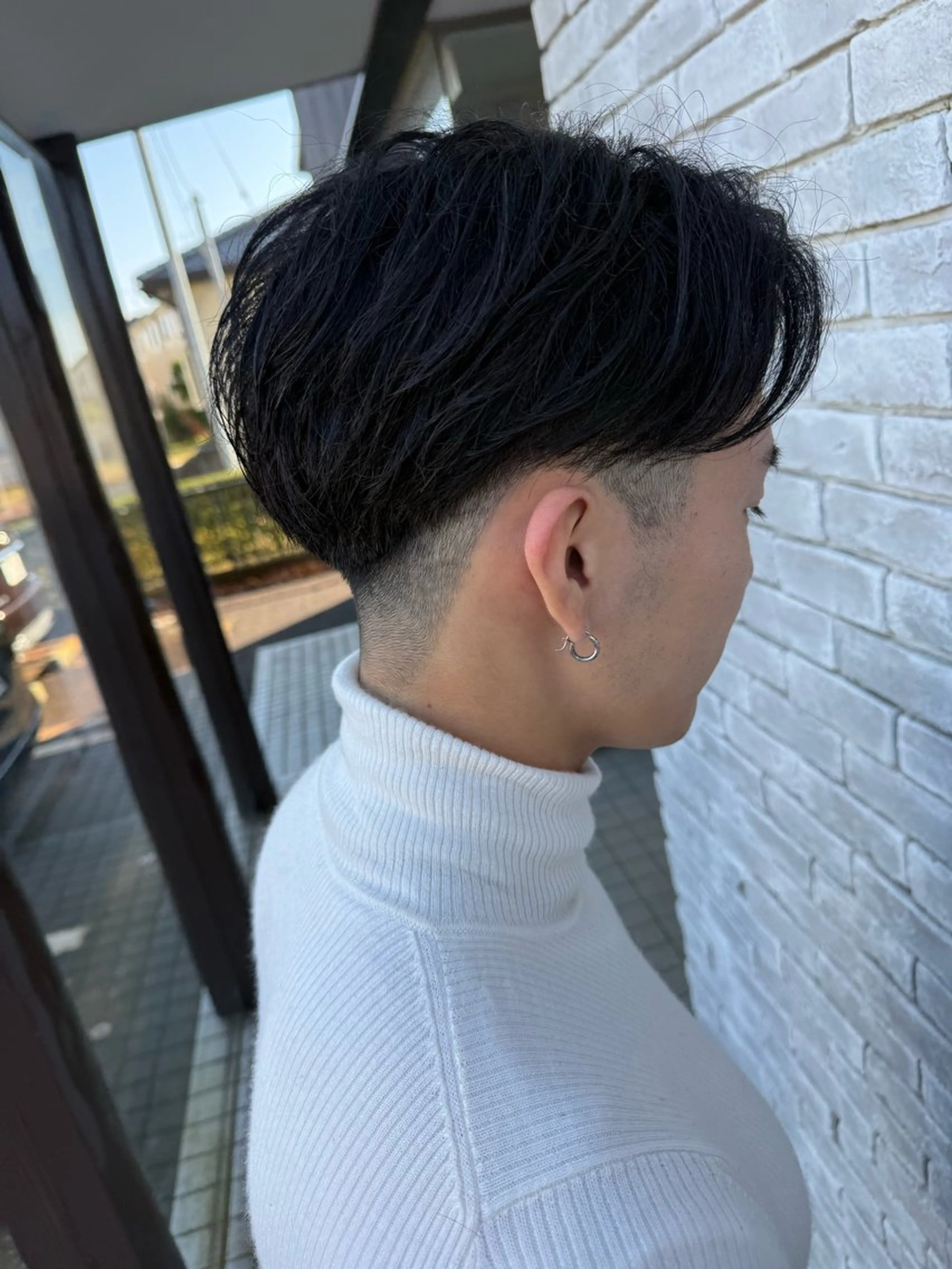 メンズ センターパート 刈り上げ ✨長岡/艶/パーマ /剣持快吏✨のヘアスタイル