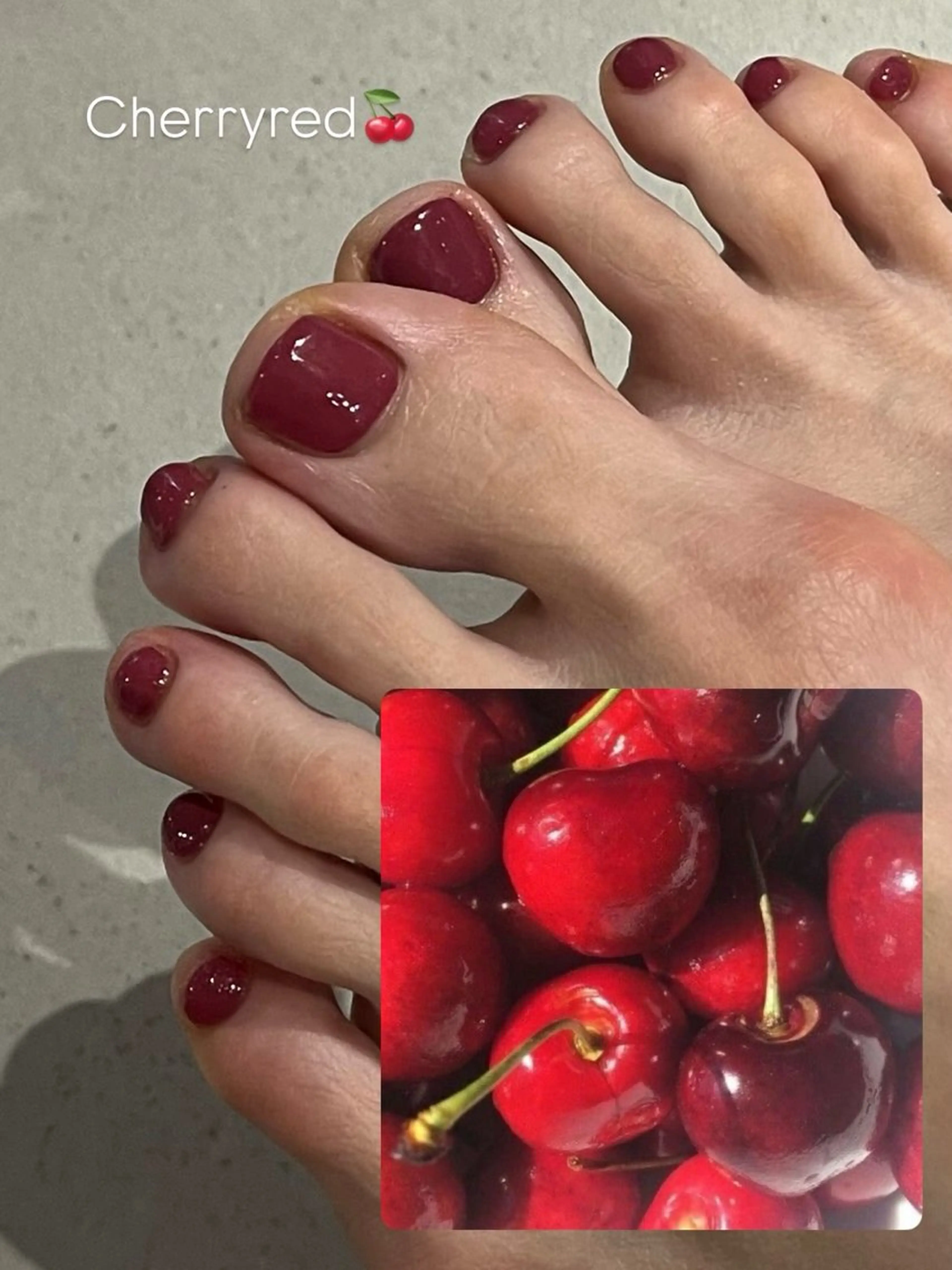 ネイル フットネイル ワンカラーネイル Hi,nail harukaのネイルデザイン