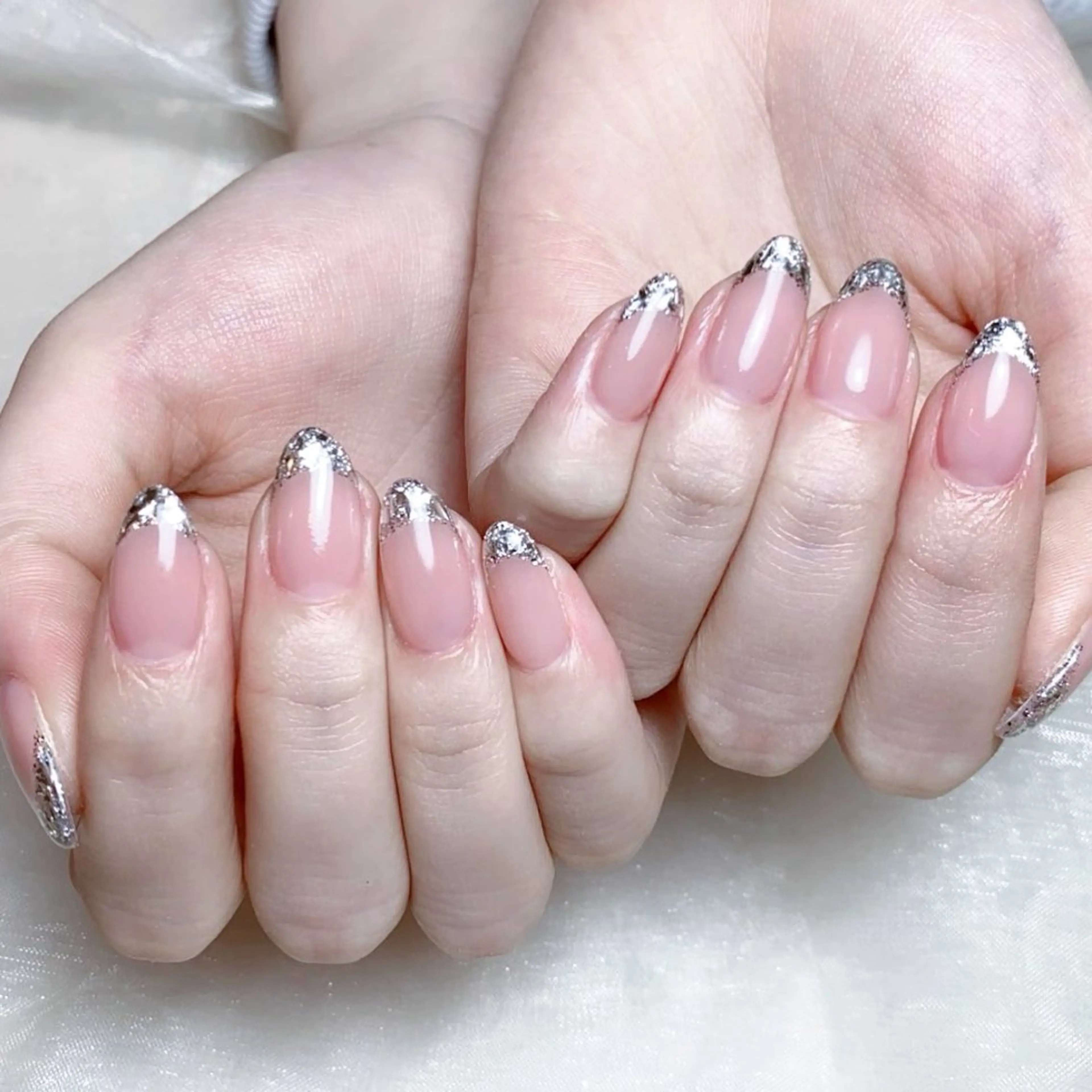 メンズ ネイル メンズ韓国風 アートネイル オーロラネイル ガーリー キラキラネイル ハンドネイル Nail salon 木にいるのネイルデザイン