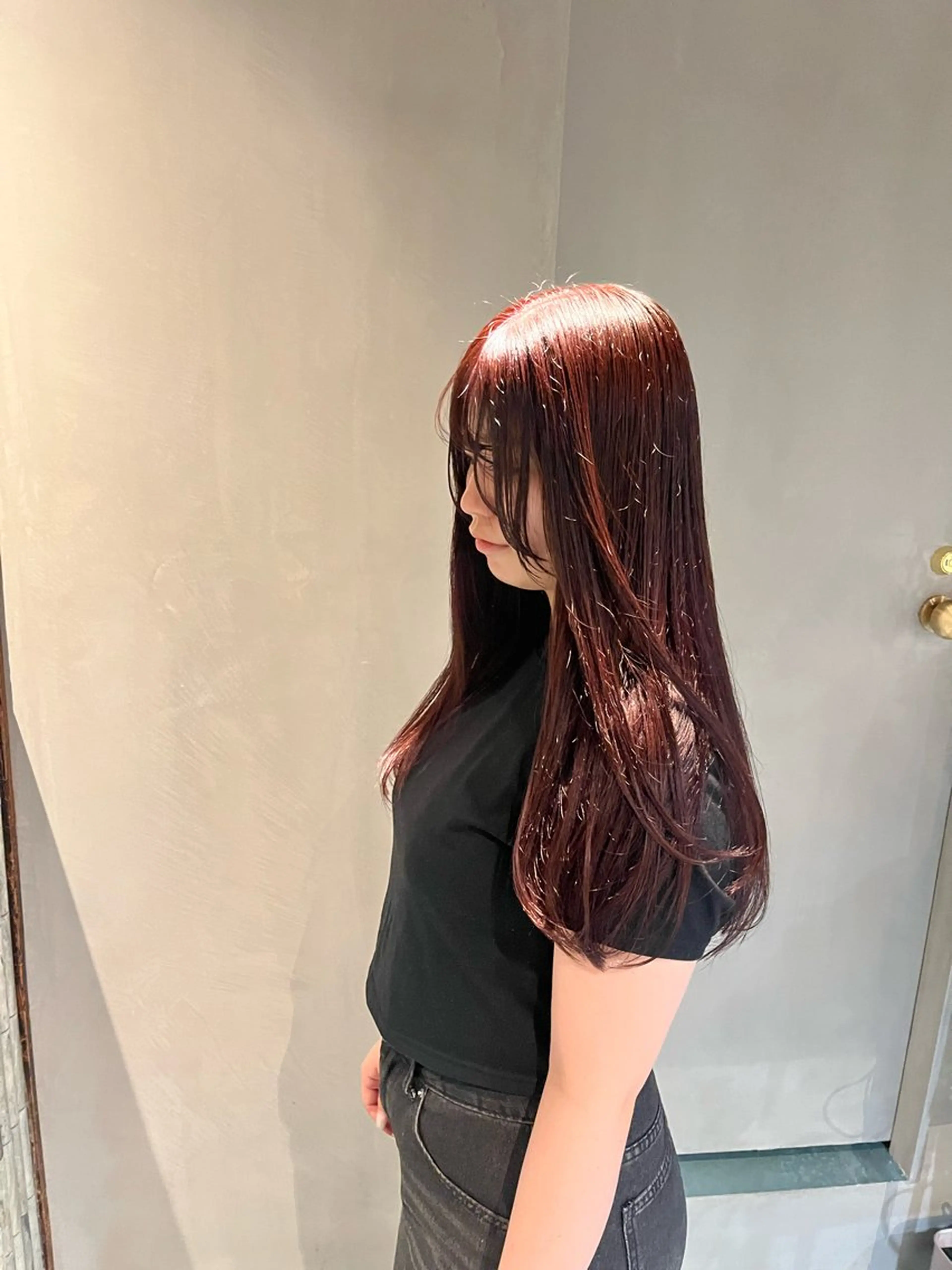 ロング カラー ヘアカラー 三浦 ふたばのヘアスタイル