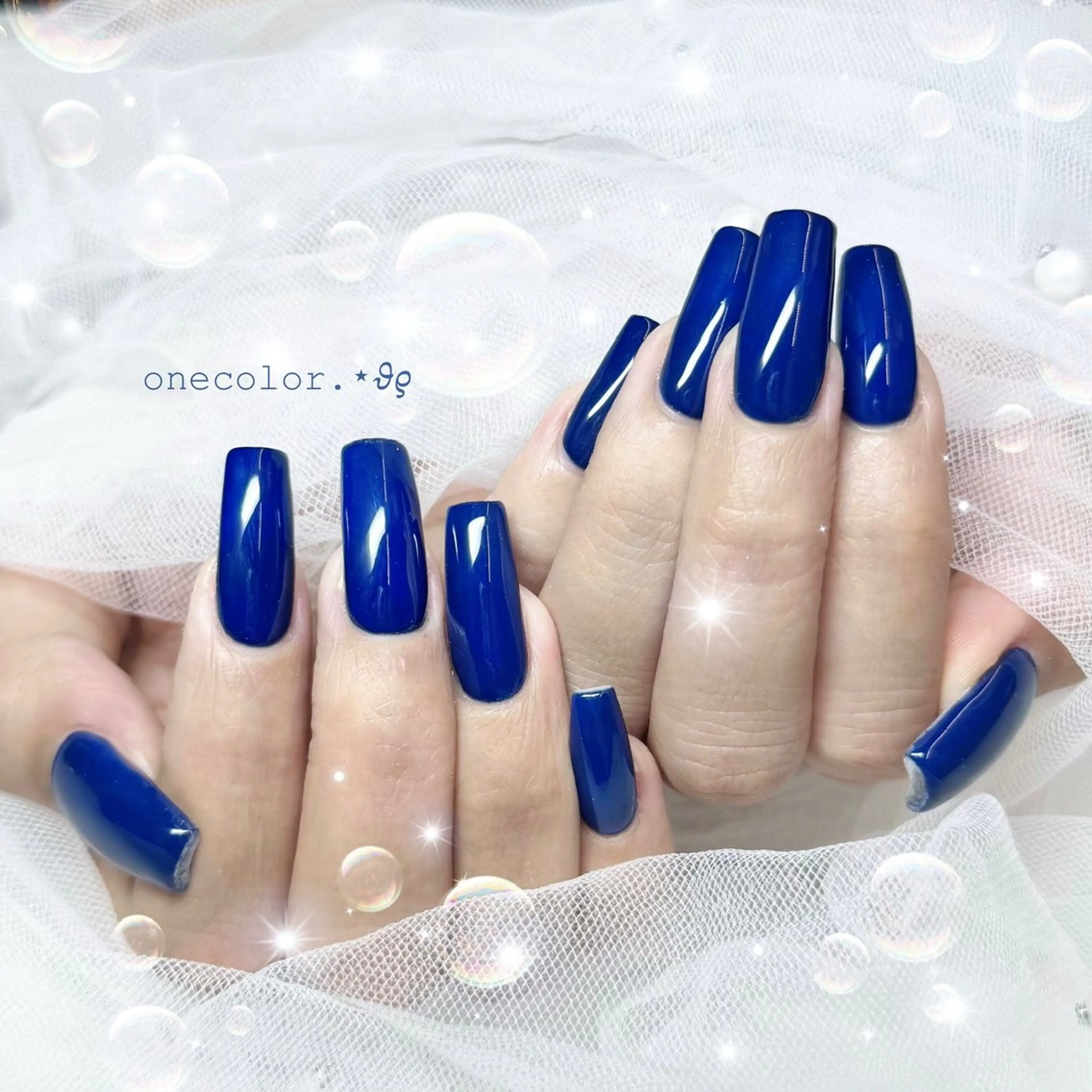 【オフが無い方限定✨️】しんぷるワンカラー/ラメグラ&10本長さだし(チップ)の写真