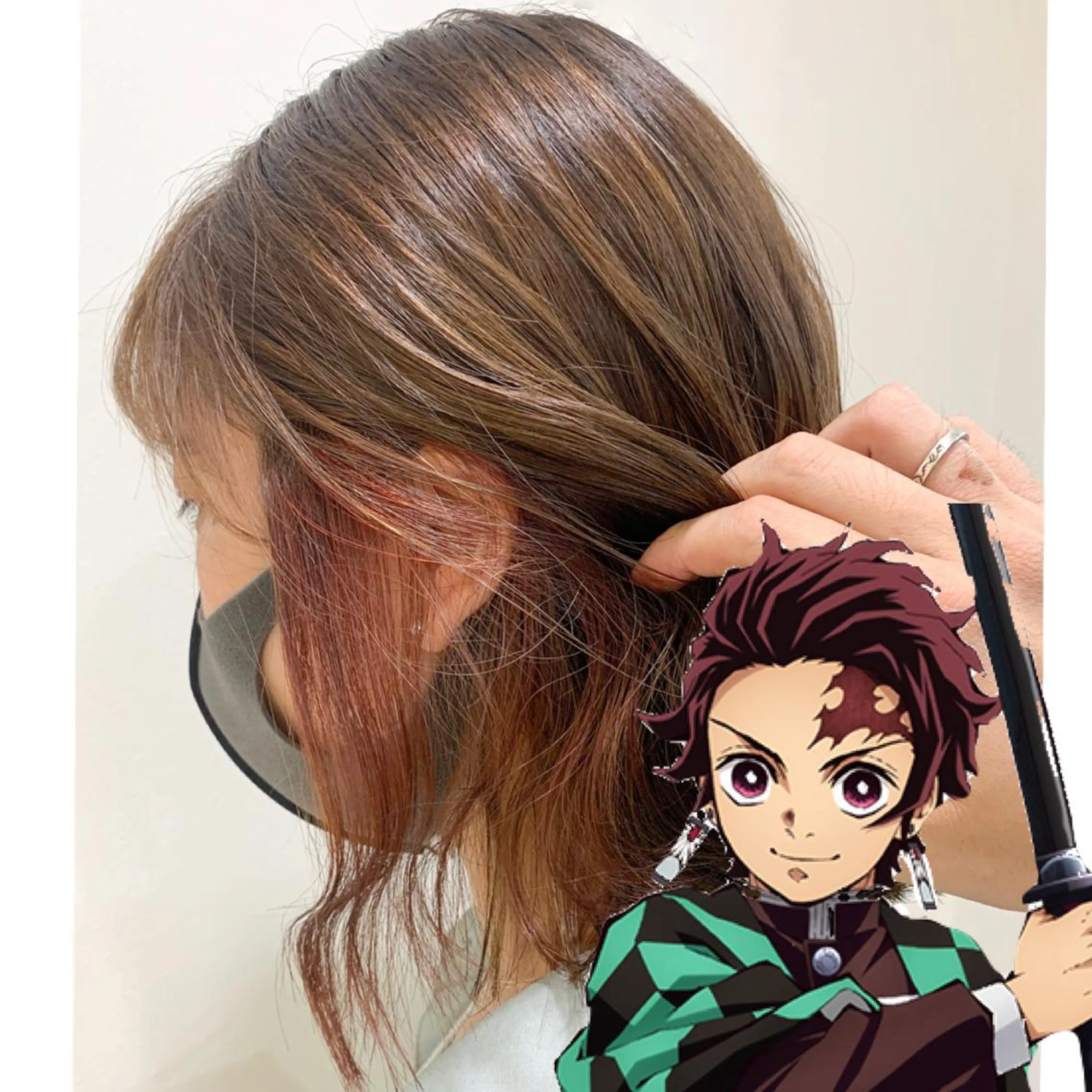 ミディアム カラー ヘアカラー トリートメント 縮毛矯正/髪質改善 /韓国風　山川春輝のヘアスタイル